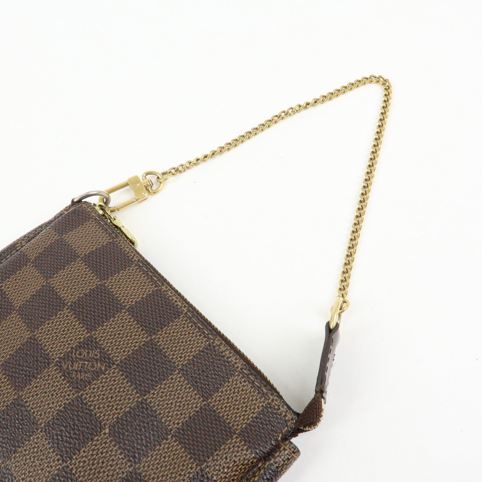 Louis Vuitton Damier Mini Pochette Accessoires Pouch Ebene N58009