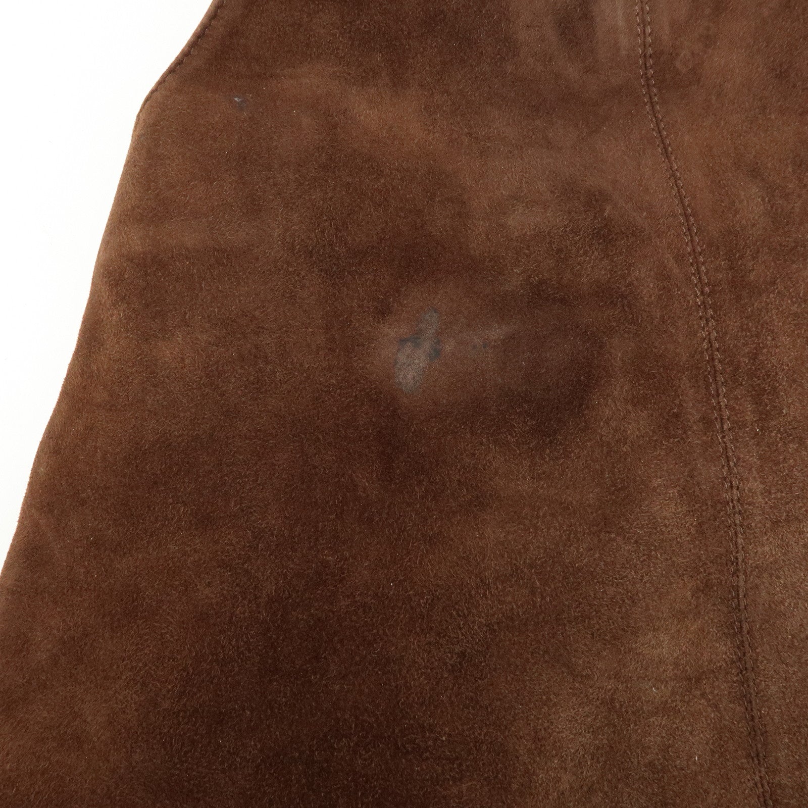 FENDI Suede Tote Bag Hand Bag Shoulder Bag Brown 26690