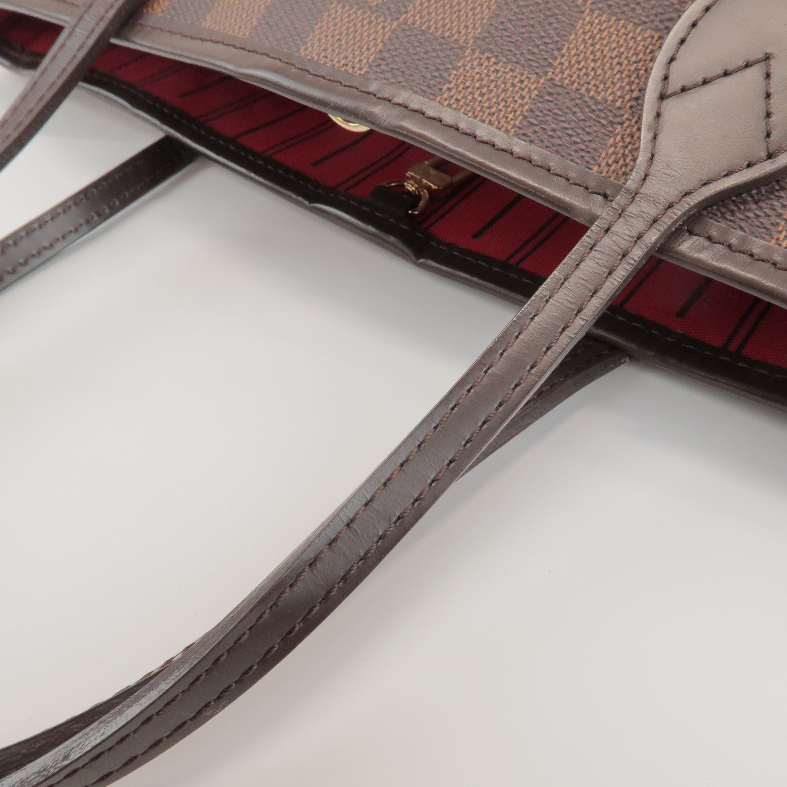 Louis Vuitton Damier Neverfull PM Canvas Tote Bag Brown N41359