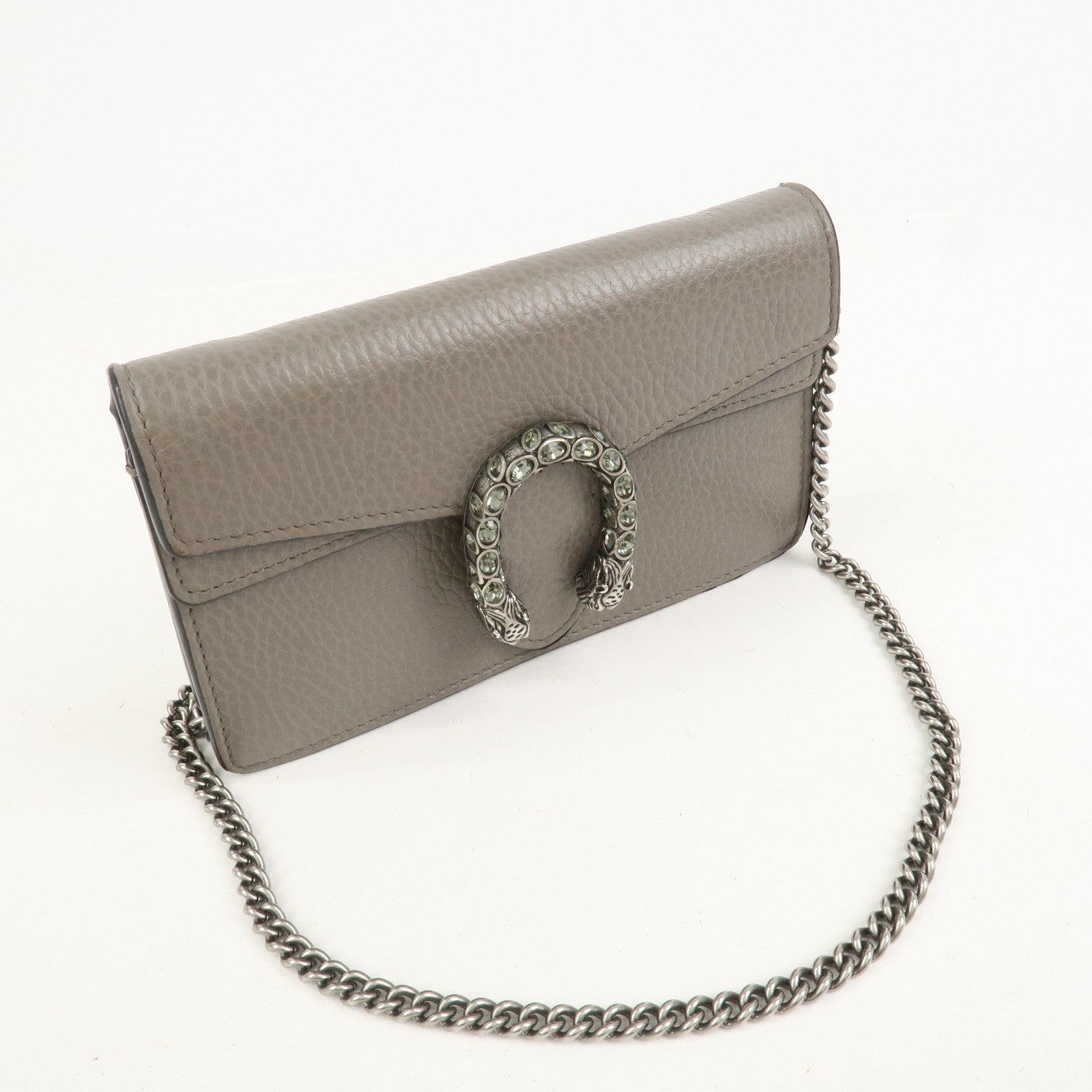 GUCCI Dionysus Super Mini Bag Leather Chain Shoulder Bag 476432