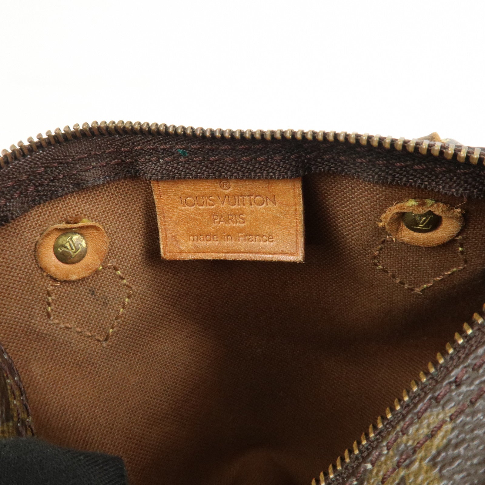 Louis Vuitton Monogram Mini Speedy & Strap Brown M41534 J75010