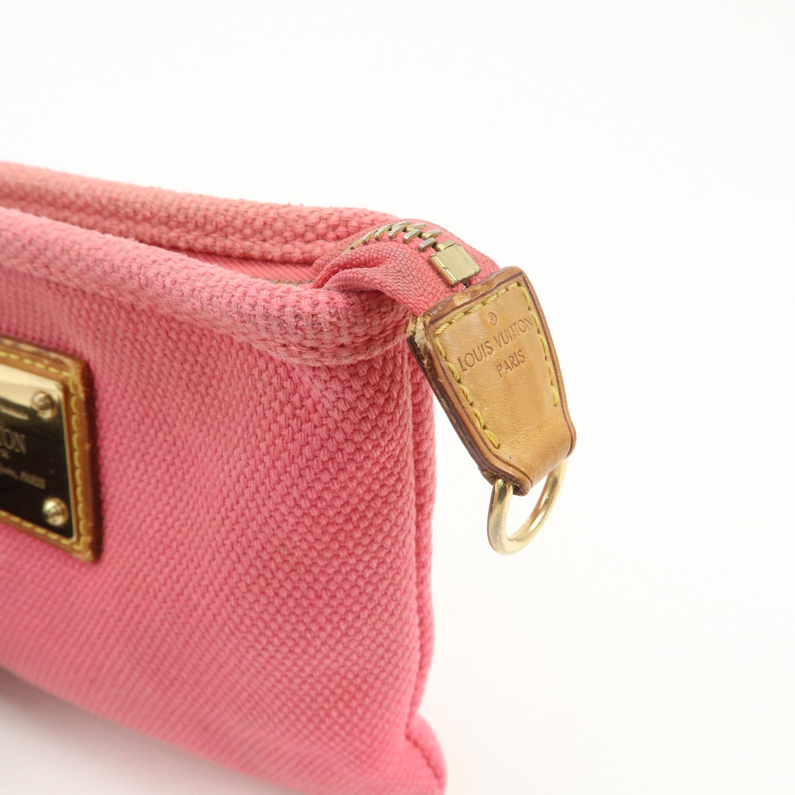 Louis Vuitton Set of 2 Antigua Pochette Plat PM Pouch M40068 M40069