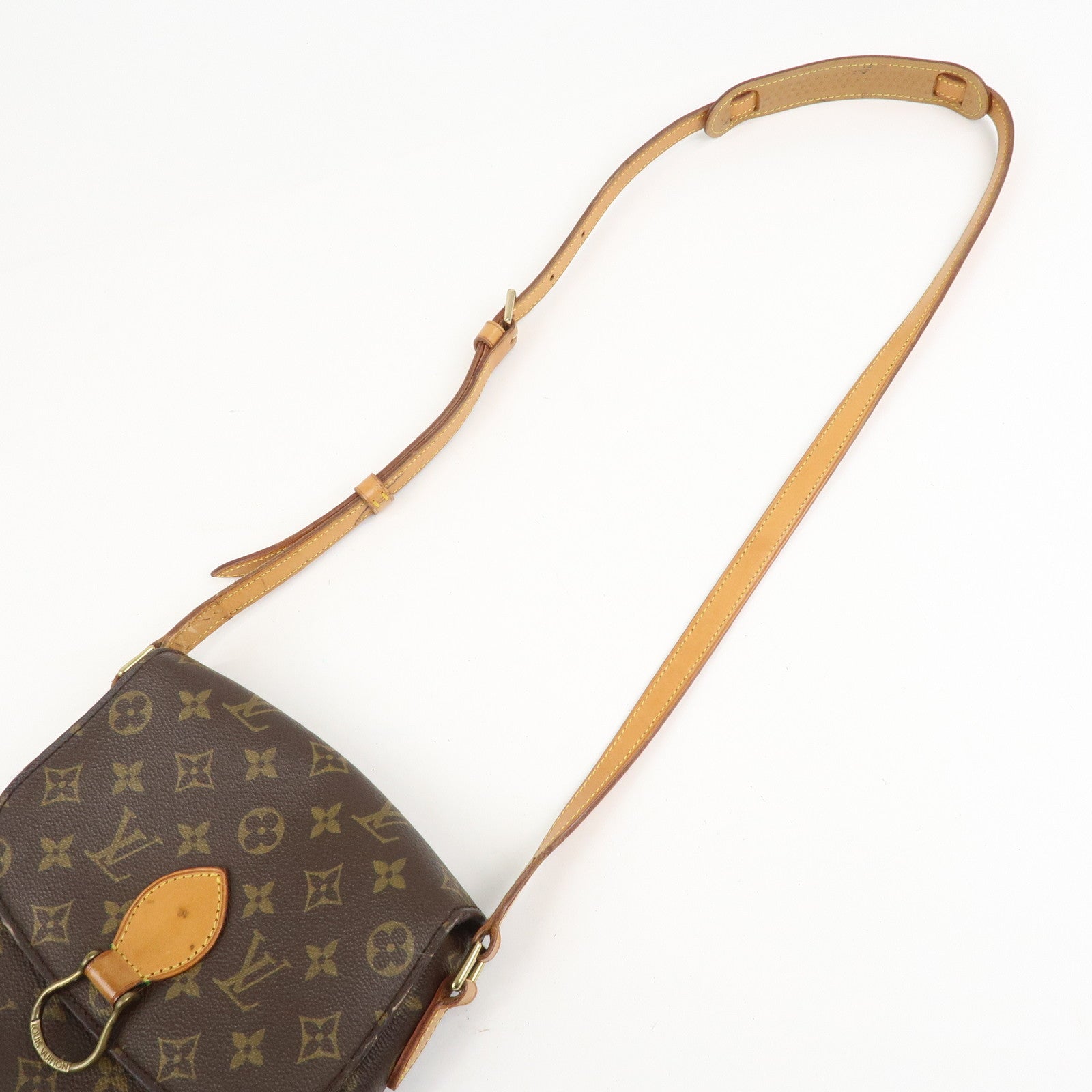 Louis Vuitton Monogram Saint Cloud MM Shoulder Bag Brown M51243