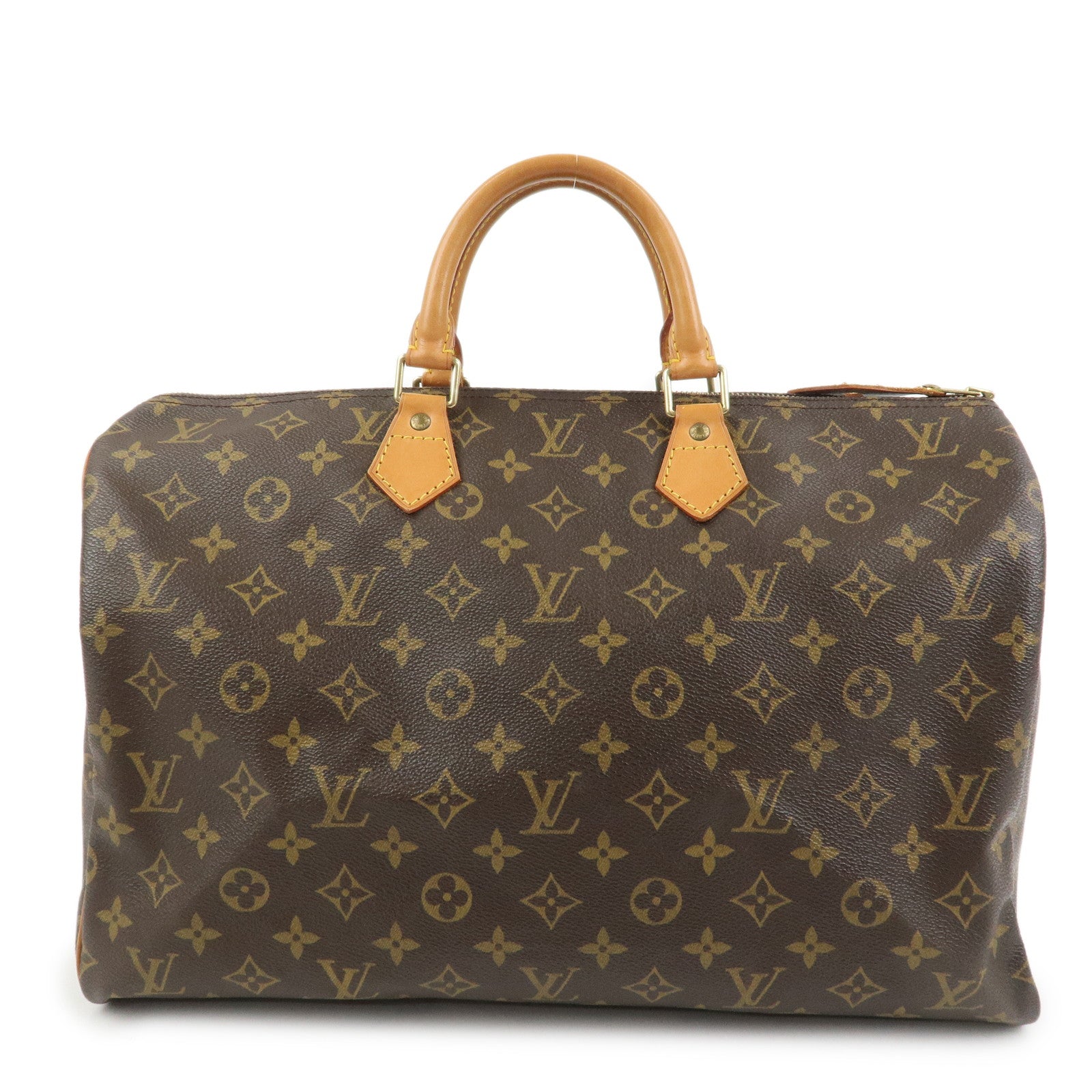 Louis Vuitton Monogram Speedy 40 Hand Bag Boston Bag Brown M41522