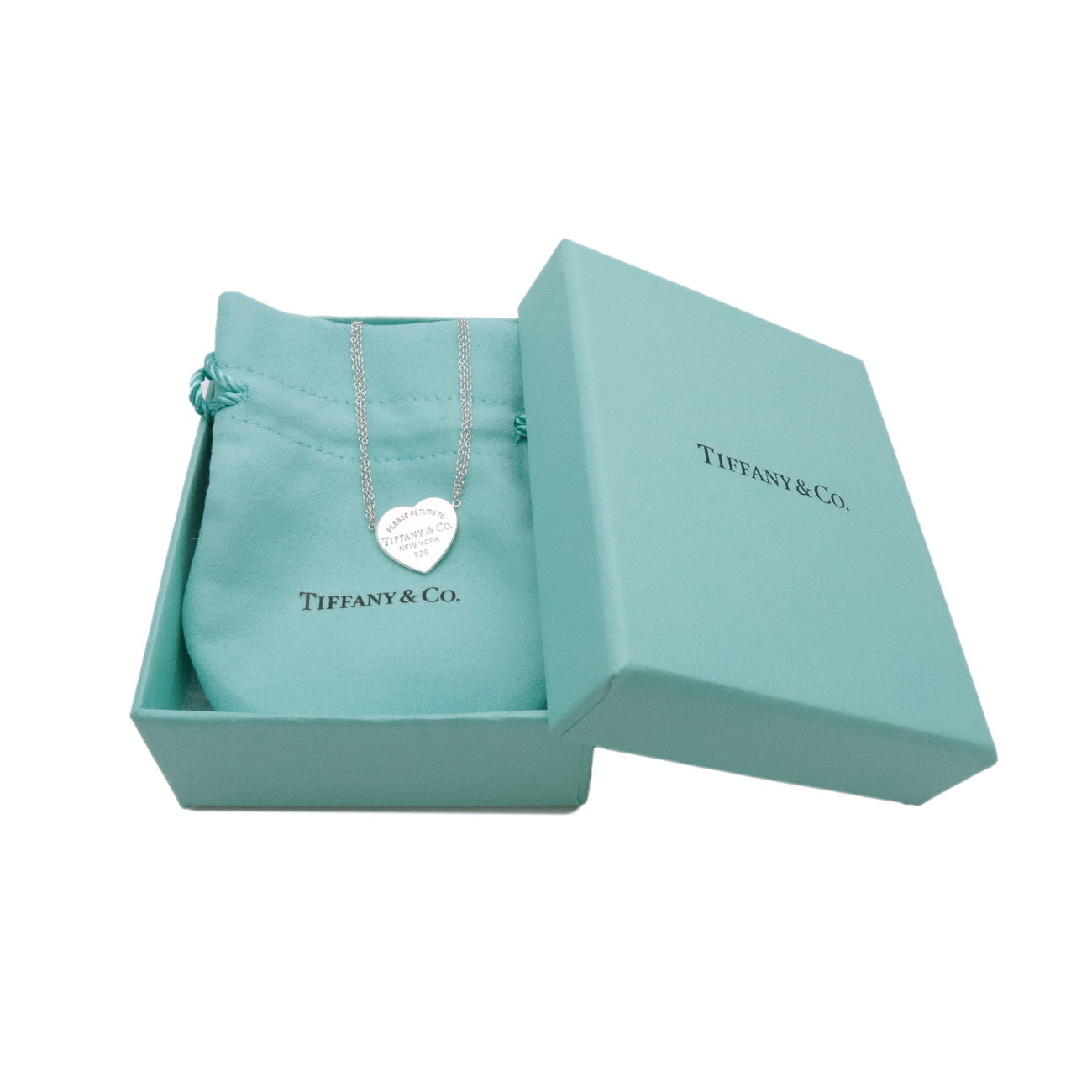 Tiffany & Co Return to Tiffany Heart Double Chain Necklace SV925