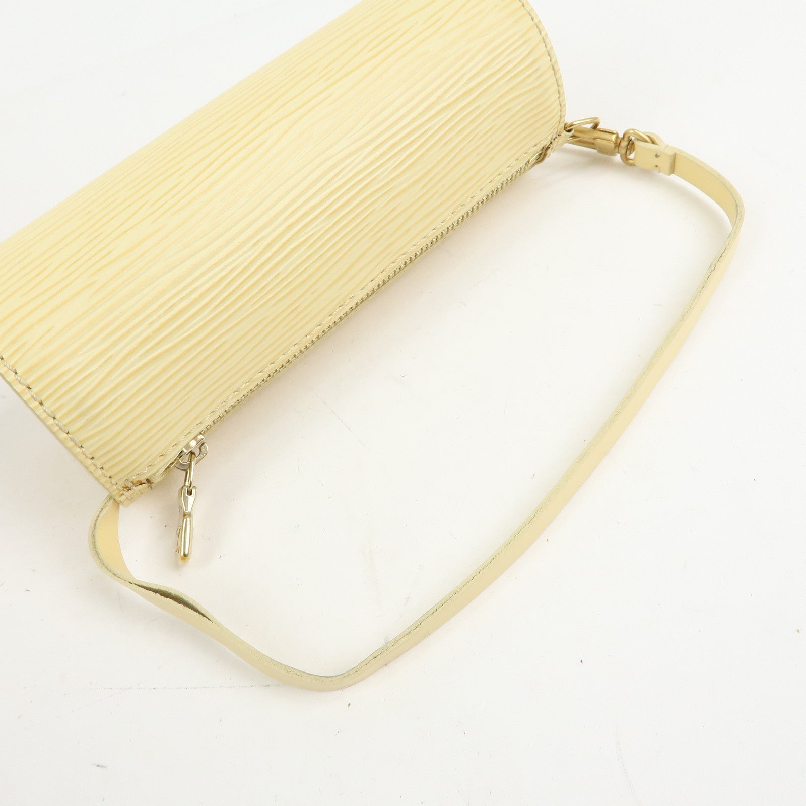 Louis Vuitton Epi Leather Soufflot & Pouch Hand Bag Vanilla M5222A