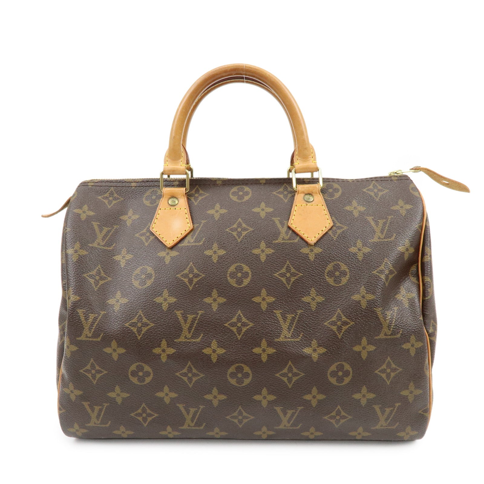 Louis Vuitton Monogram Speedy 30 Boston Bag Hand Bag Brown M41526