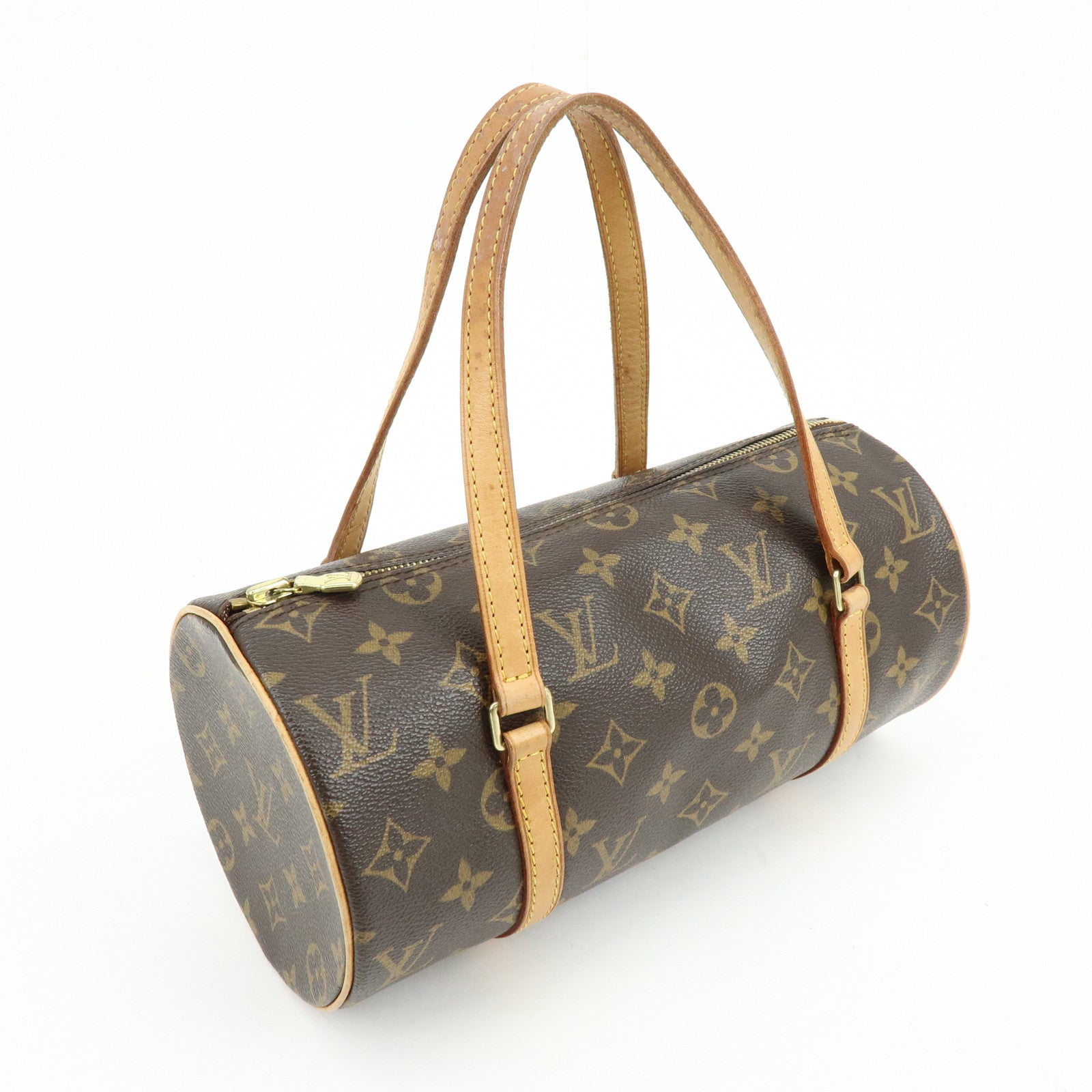 Louis Vuitton Monogram Papillon 26 Hand Bag Brown M51386