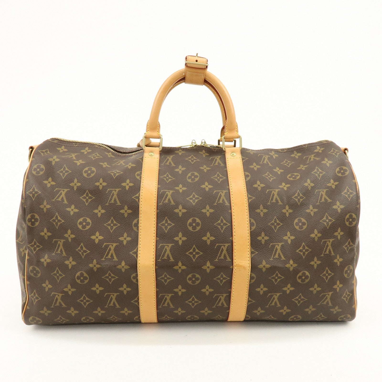 Louis Vuitton Monogram Keep All Bandouliere 50 Boston Bag M41416