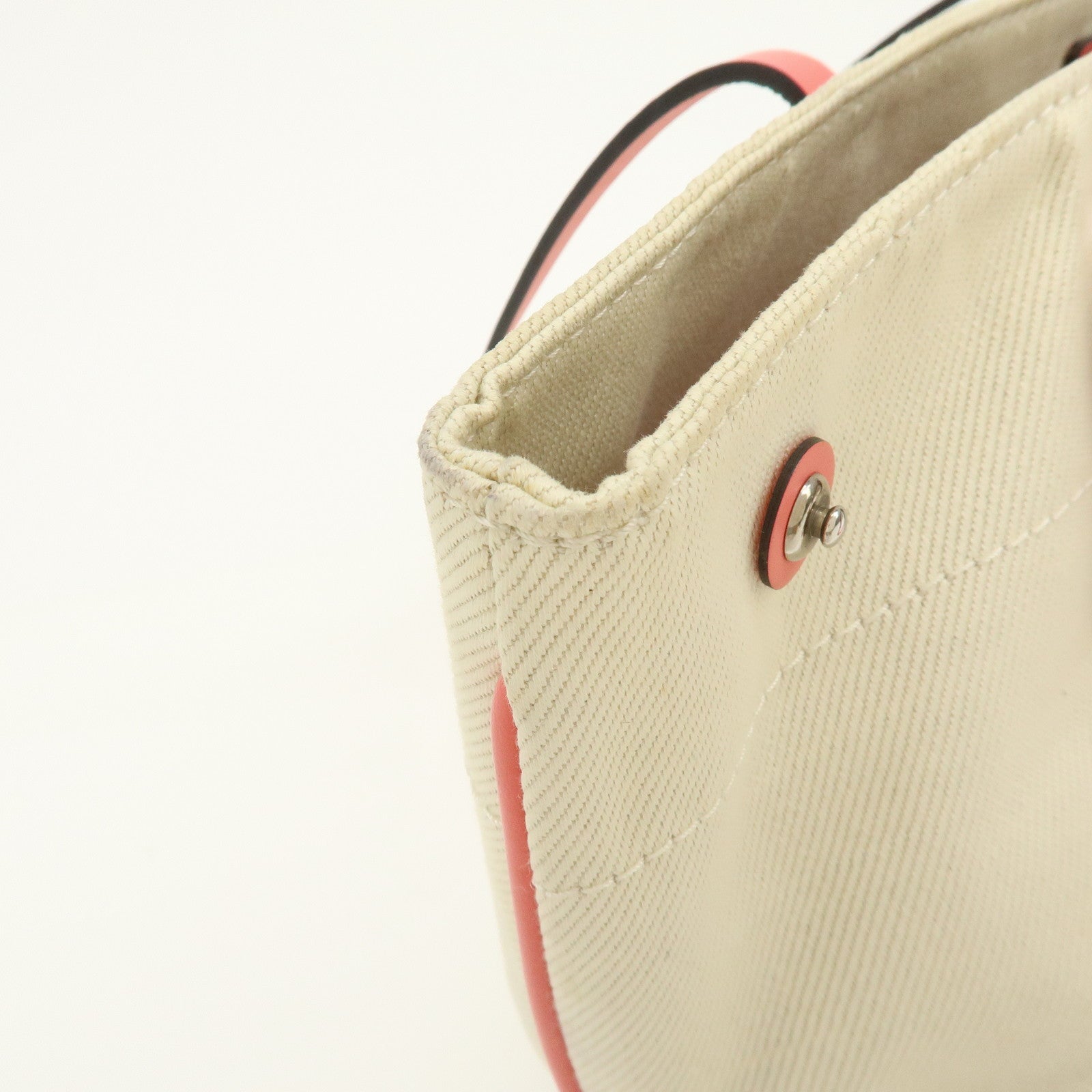 Louis Vuitton Canvas Leather Cabas PM Hand Bag Corail M94505