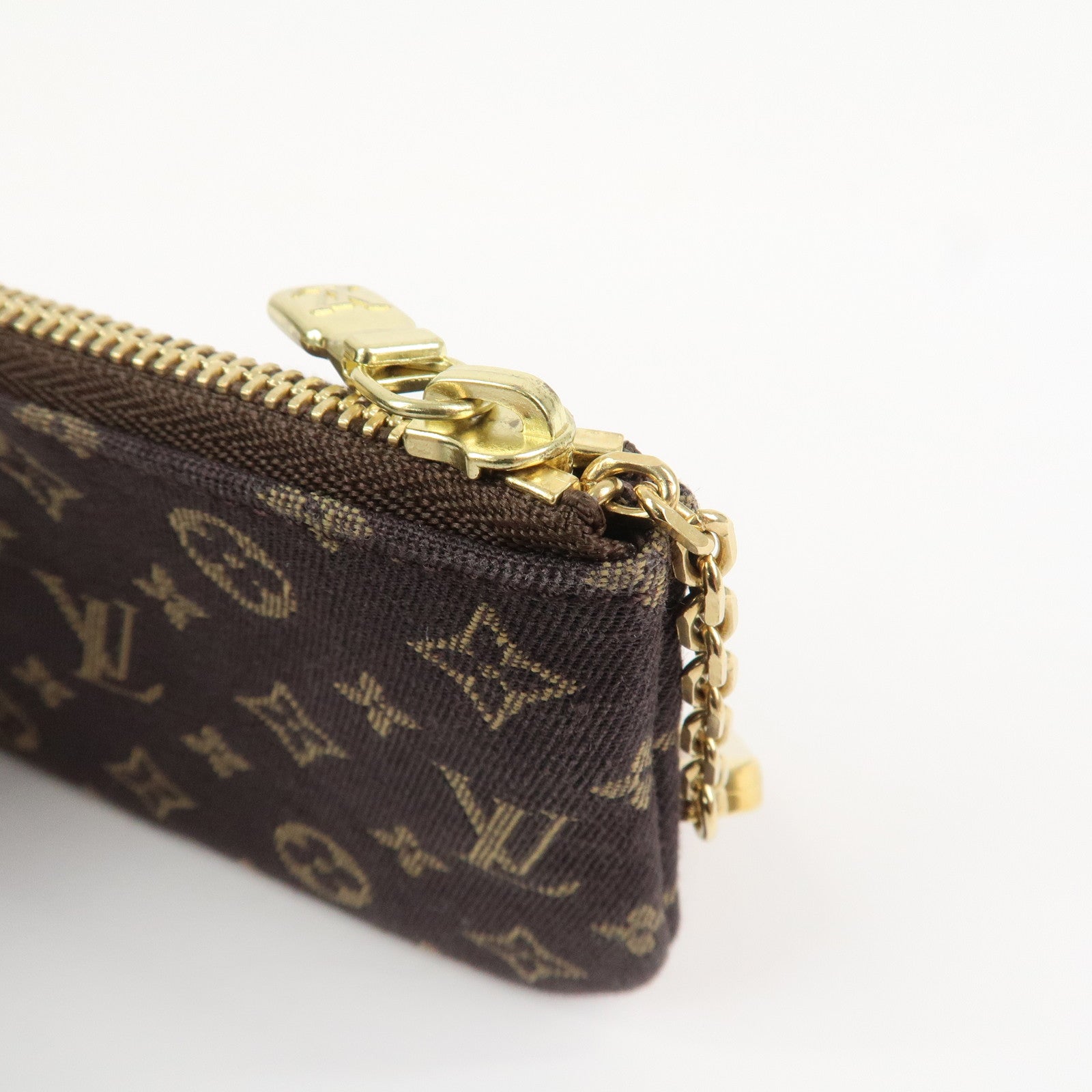 Louis Vuitton Monogram Mini Lin Pochette Cles Coin Case M95230