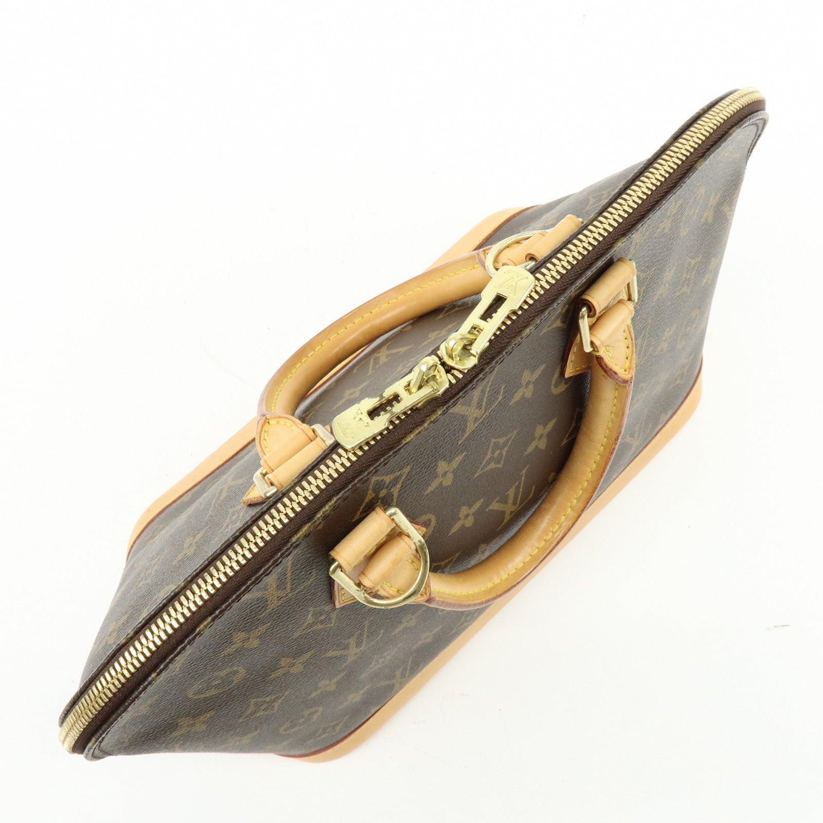 Louis Vuitton Monogram Canvas Alma Hand Bag Brown M51130