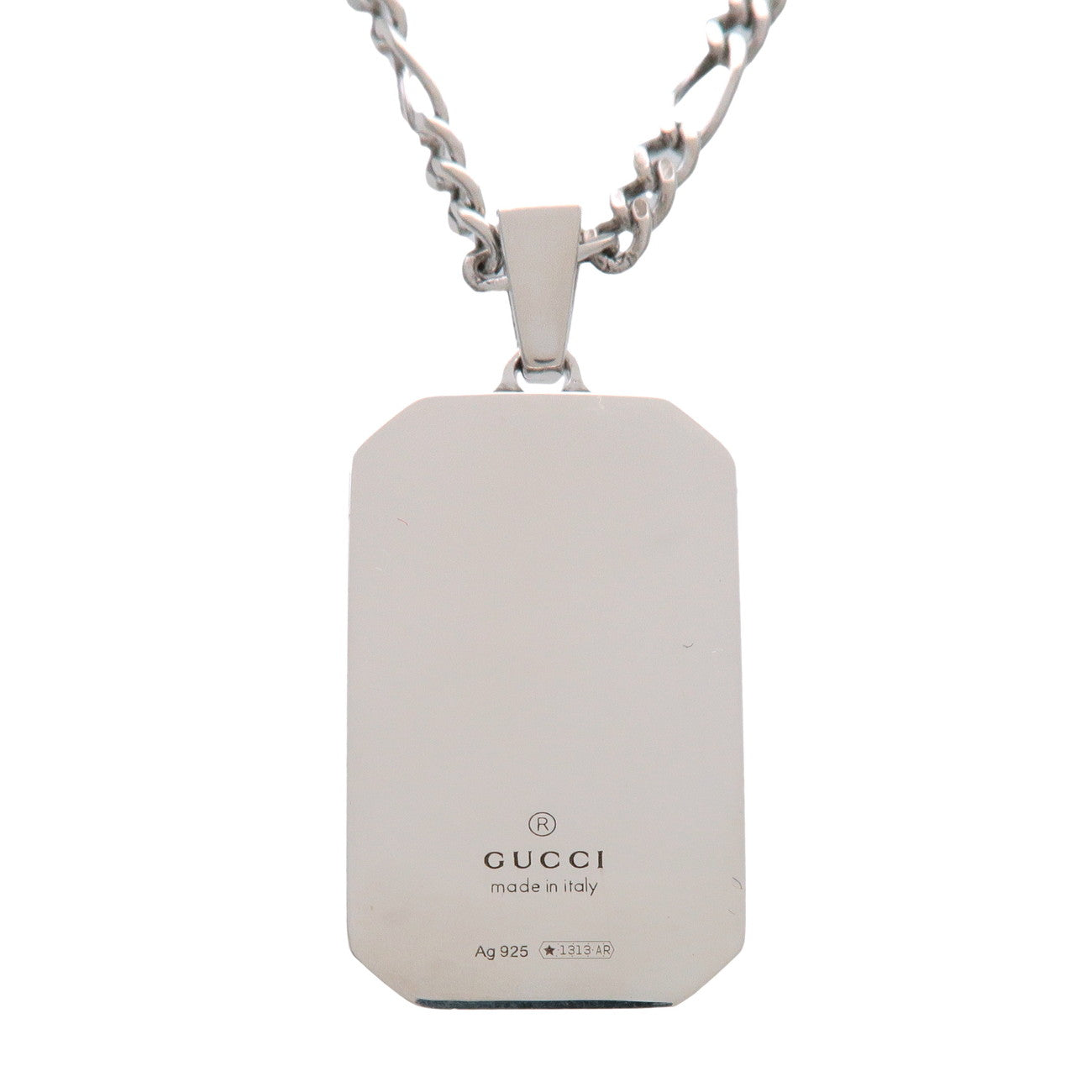 GUCCI GG & Bee Necklace SV925 Silver