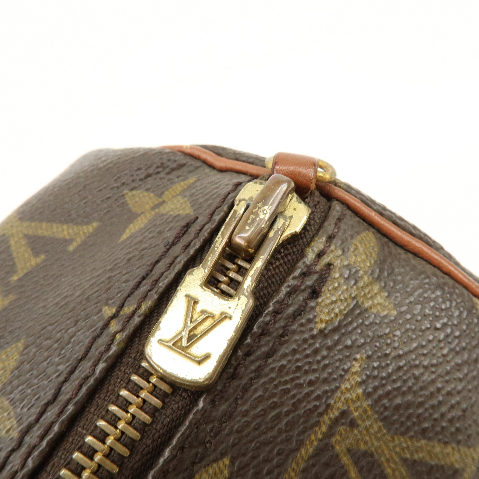 Louis Vuitton Monogram Papillon 30 Hand Bag Brown M51365