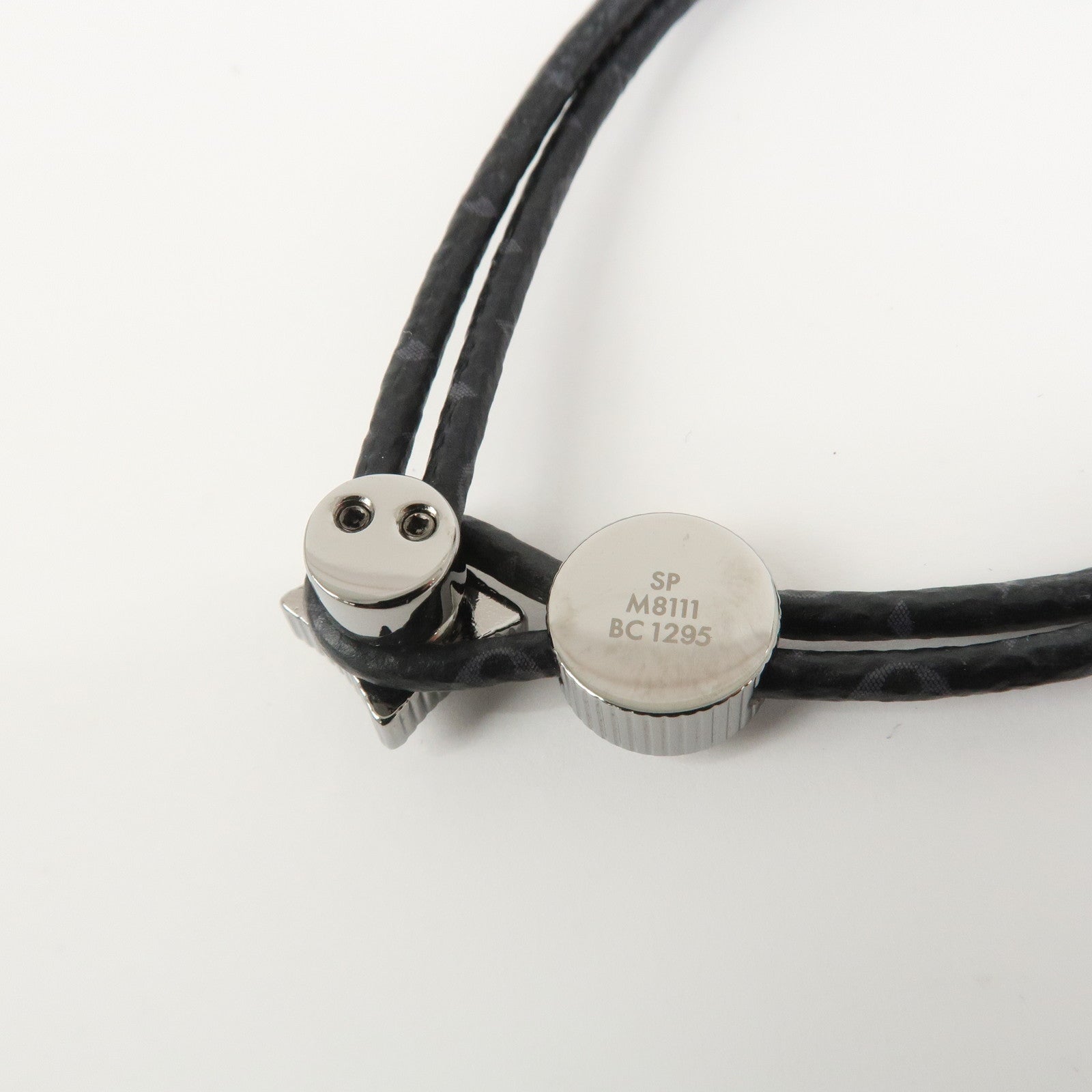 Louis Vuitton Monogram Eclipse Catch It Canvas Bracelet Noir M8111