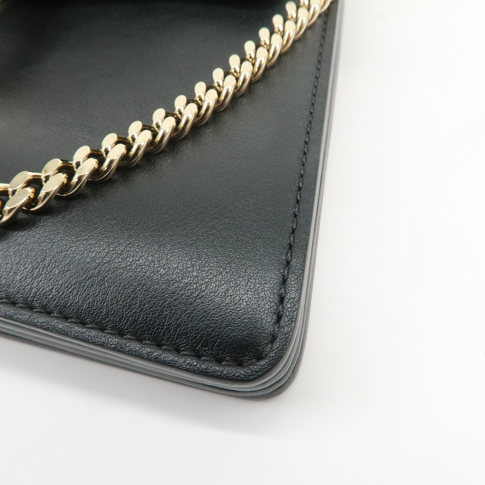 Chloe Faye Suede Leather 2Way Bag Hand Bag Shoulder Bag Black