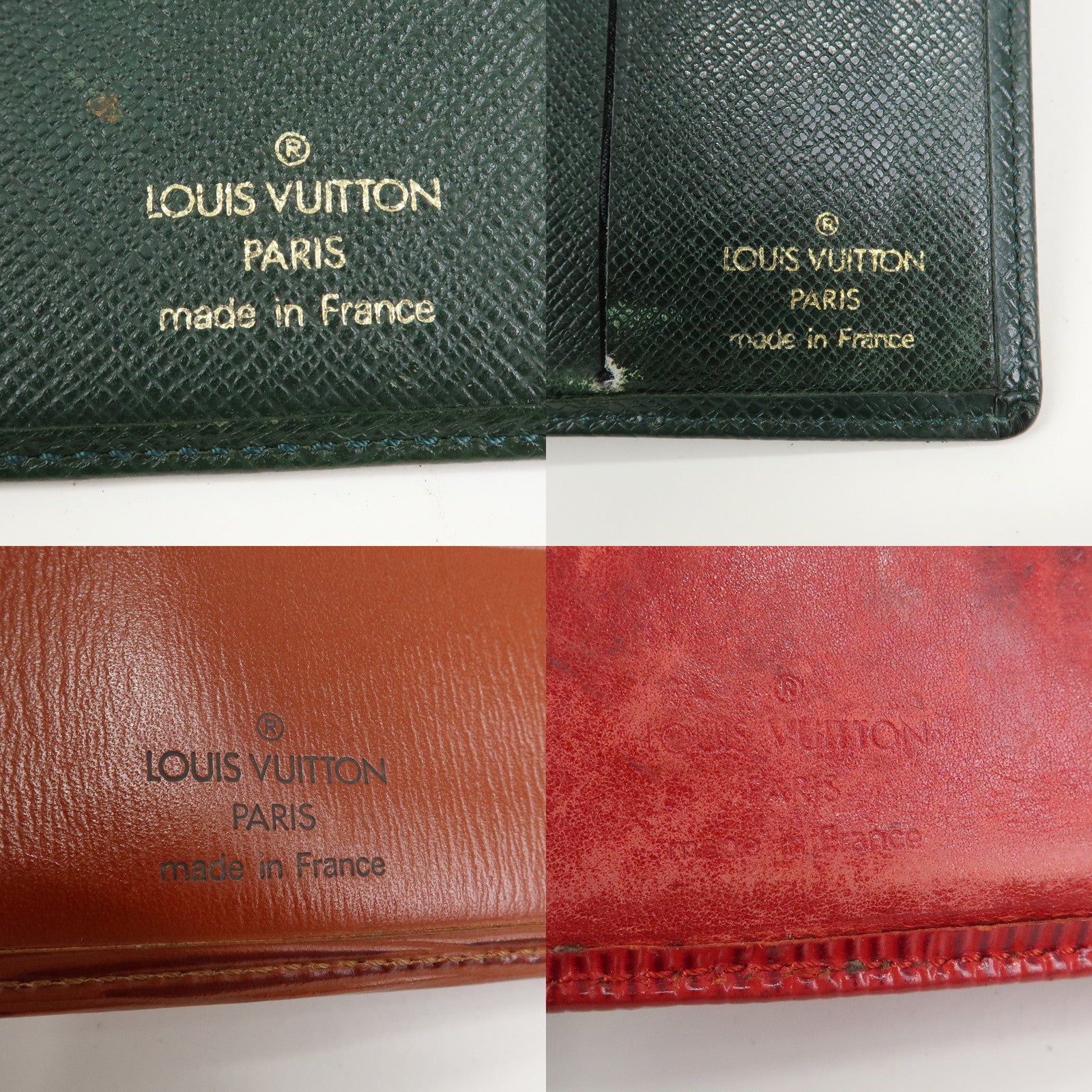 Louis Vuitton Set of 4 Wallet Epi Taiga M30444/M63553/M30394