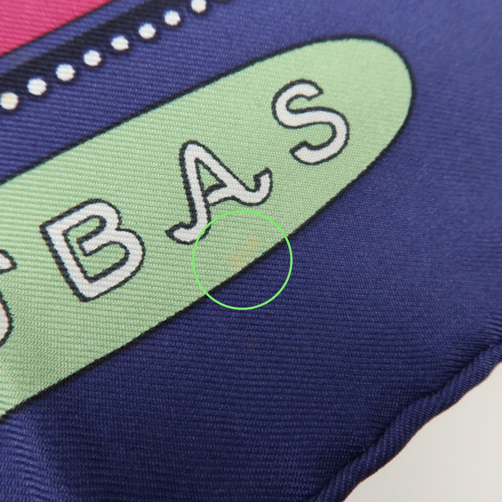 HERMES Carre 90 Silk 100% Scarf TSUBAS Guard Print Purple Green