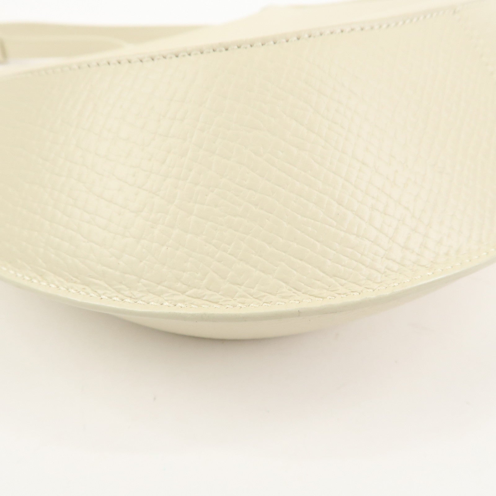 LOEWE Leather Shoulder Bag Hand Bag Ivory