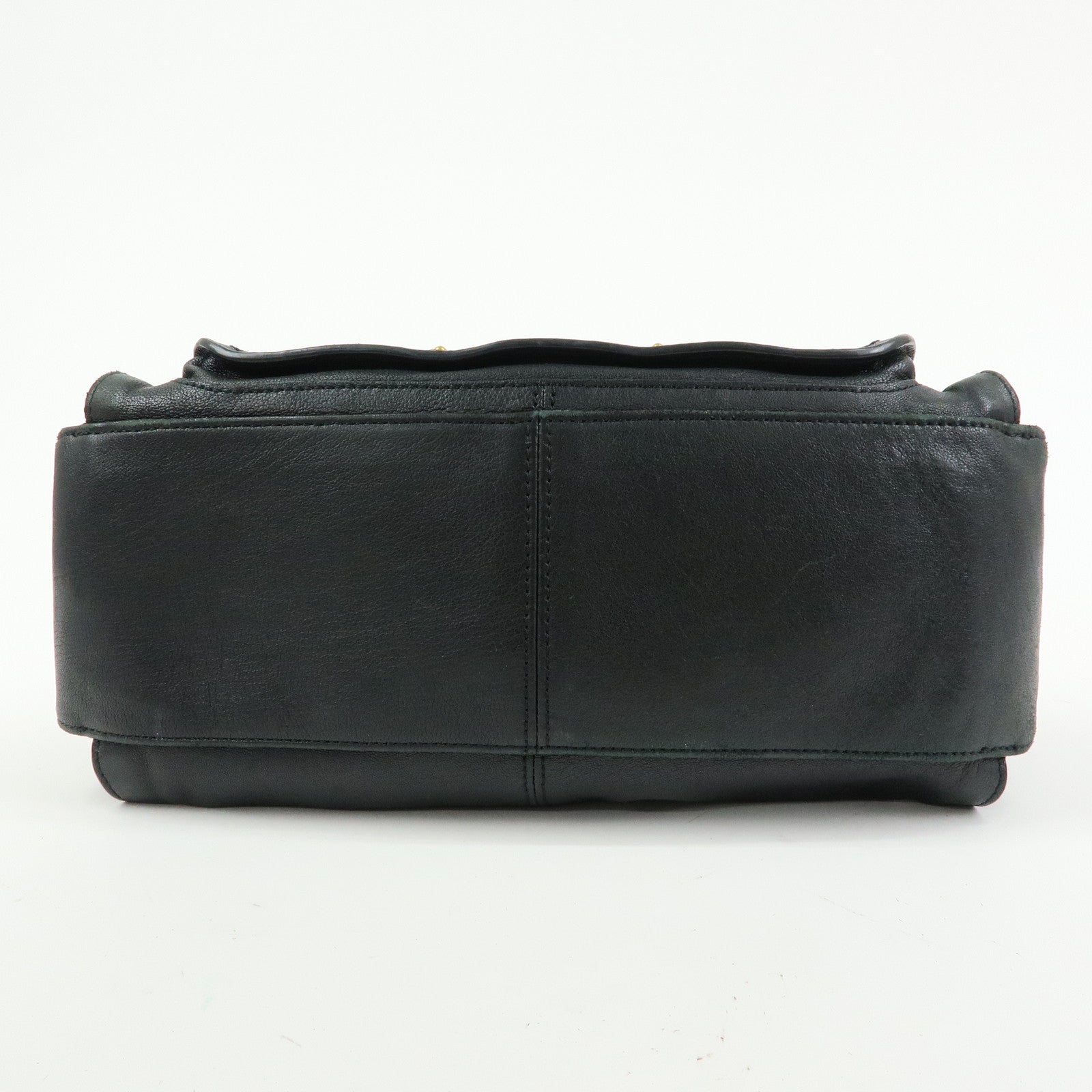 Chloe See by Cloe Leather 2Way Bag Shoulder Bag Hand Bag Black