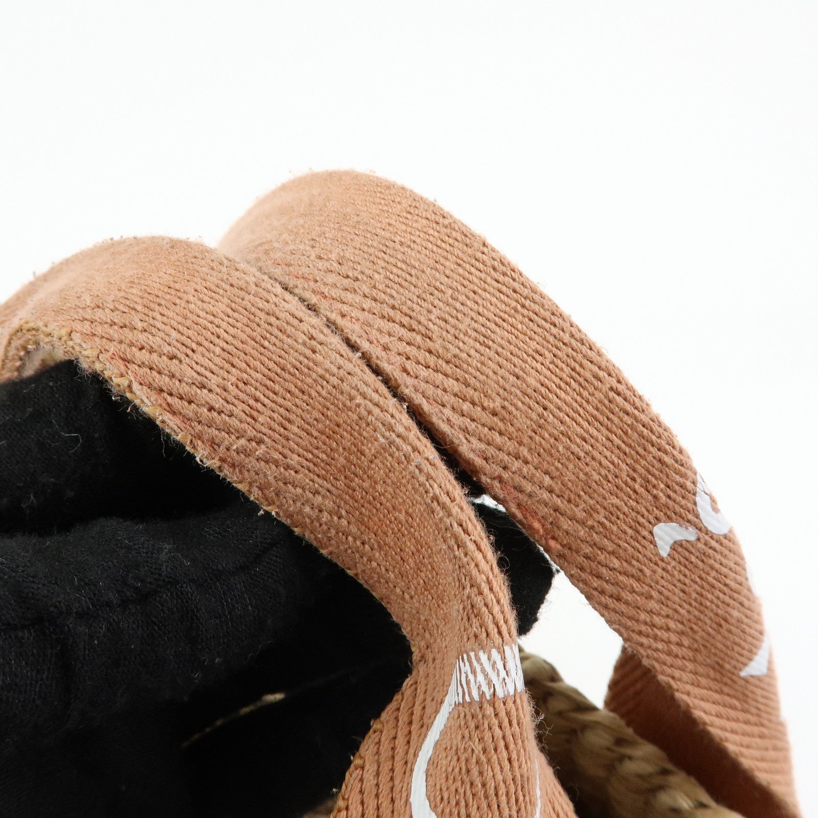 Chloe Mifuko Raffia Canvas Hand Bag Tote Bag Natural Beige