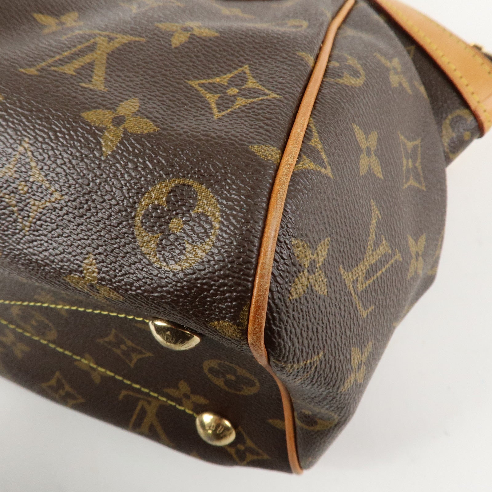 Louis Vuitton Monogram Canvas Tivoli PM Hand Bag Brown M40143 Used