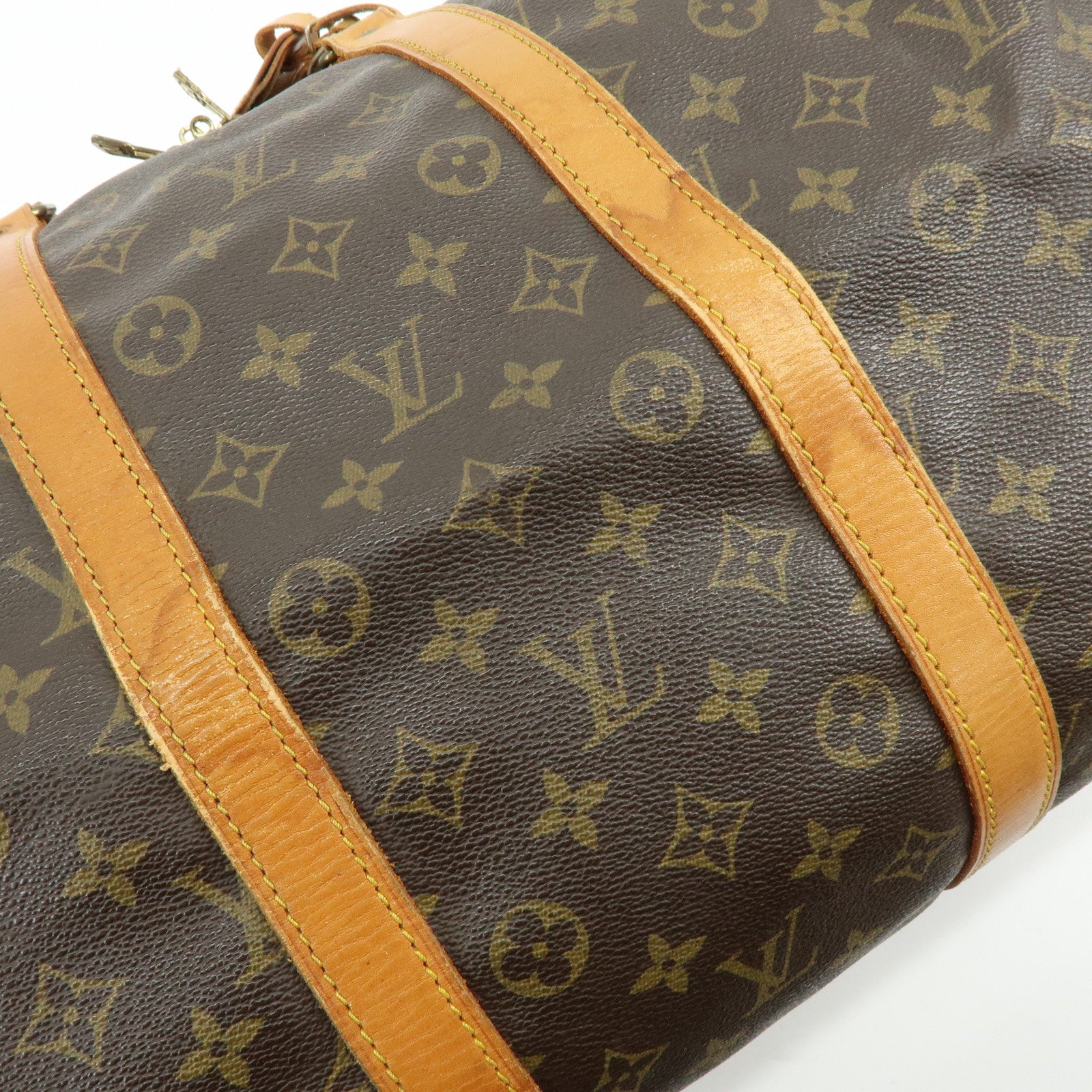 Louis Vuitton Monogram Keep All Bandouliere 55 Boston Bag M41414