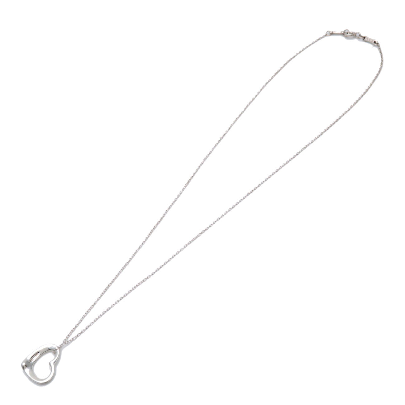 Tiffany & Co Open Heart Necklace 16MM SV925 Silver