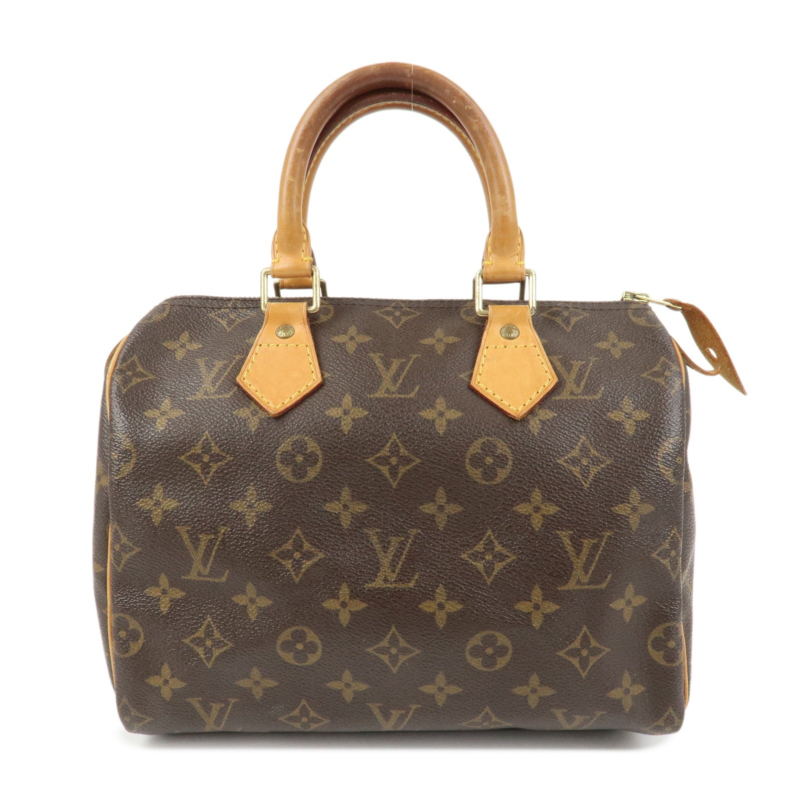 Louis Vuitton Monogram Speedy 25 Boston Bag Hand Bag Brown M41528