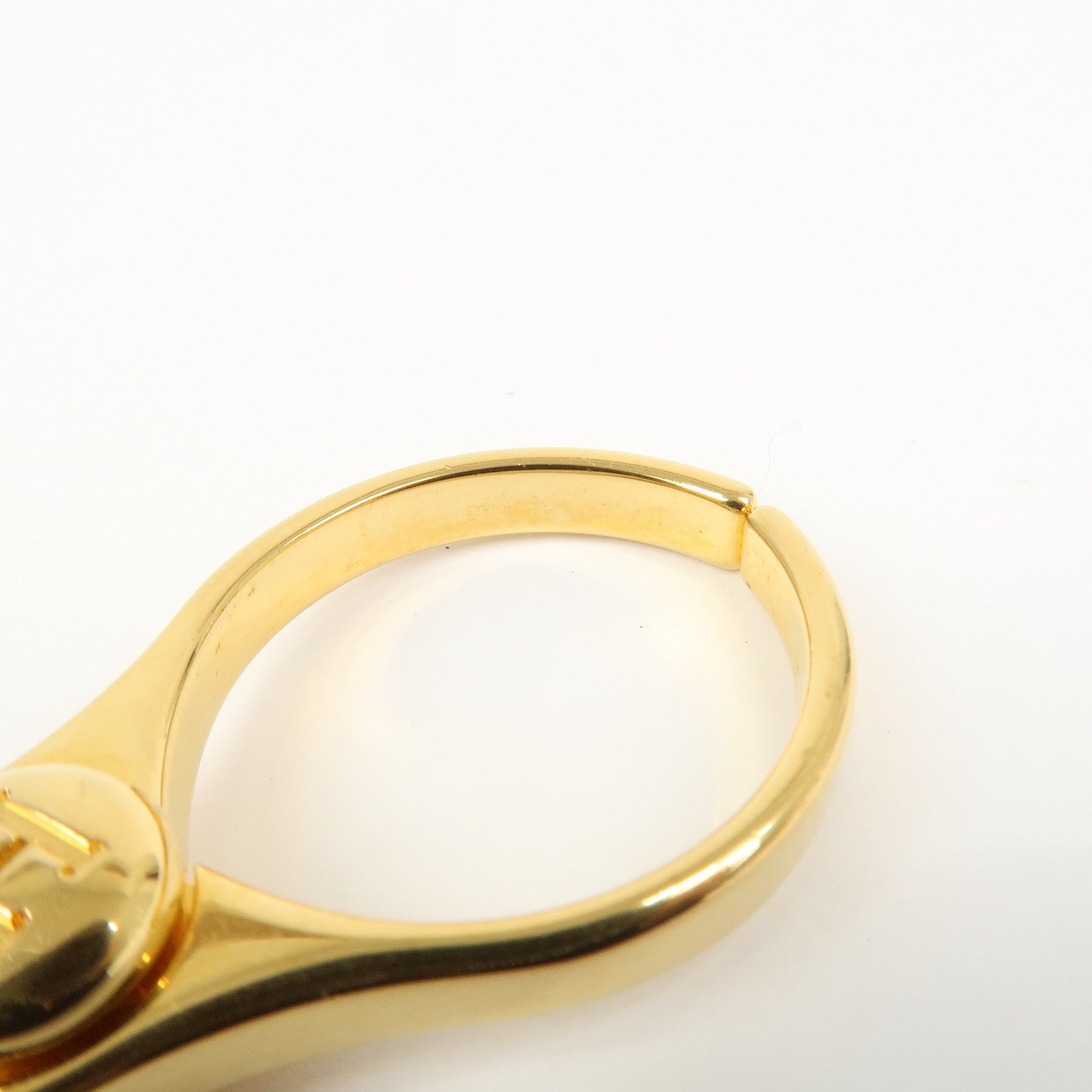 HERMES Filou Metal Glove Clip Glove Holder Gold