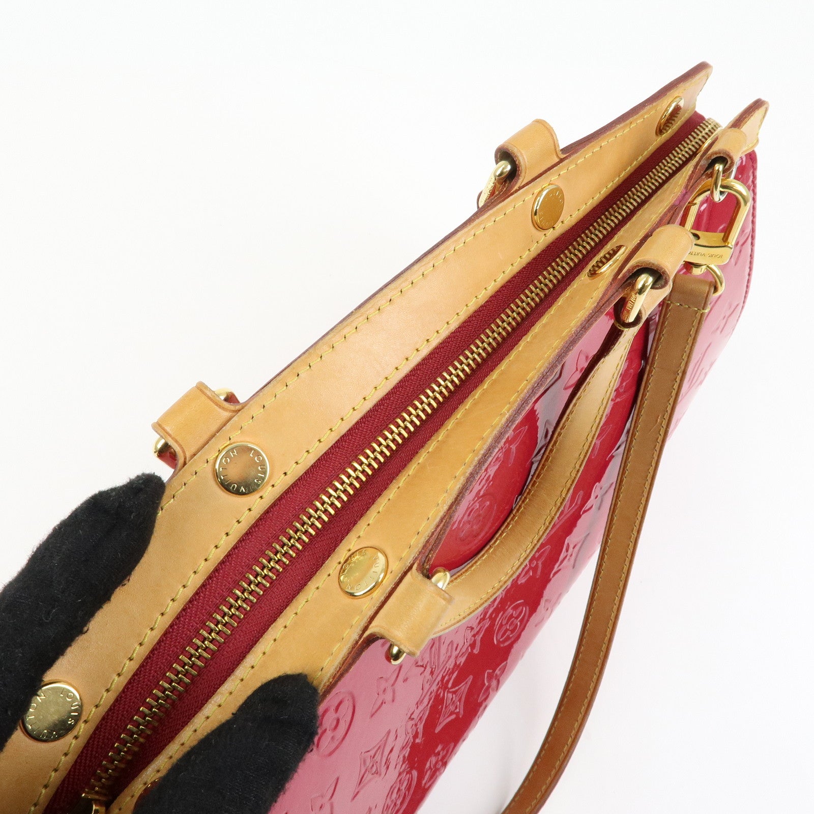 Louis Vuitton Vernis Brea MM 2Way Hand Bag Rose Indien M91798