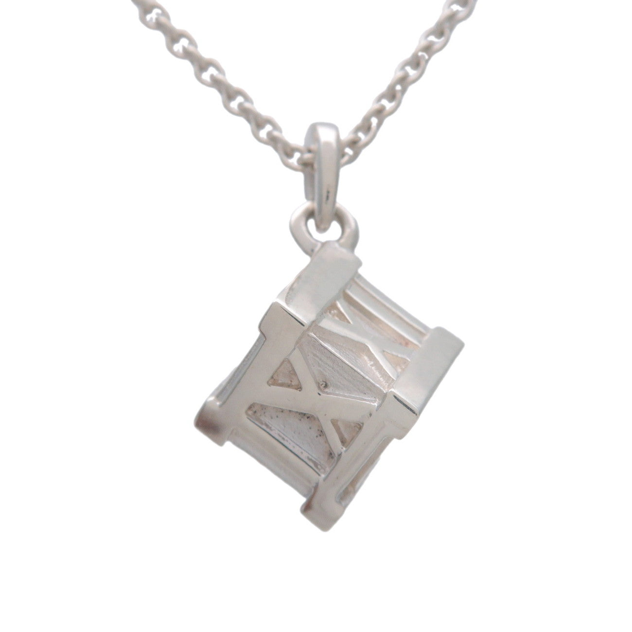 Tiffany & Co Atlas Cube Necklace SV925 Silver