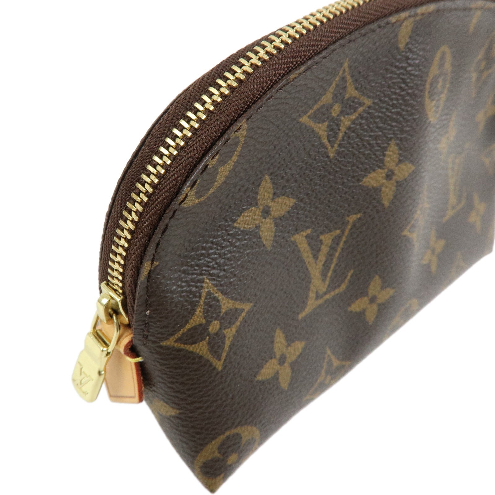 Louis Vuitton Monogram Pochette Cosmetic PM Pouch Brown M47515