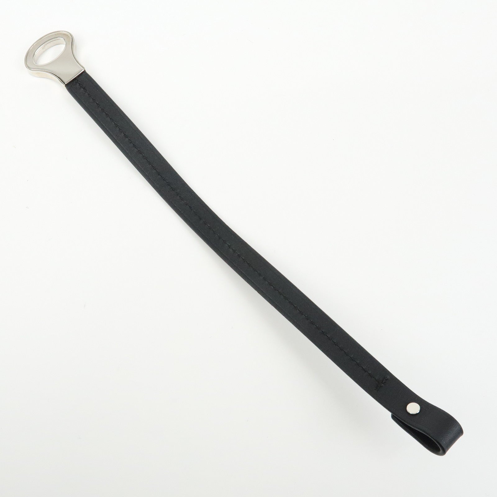 Louis Vuitton Bracelet Archive Leather Metal Bracelet Black M6290