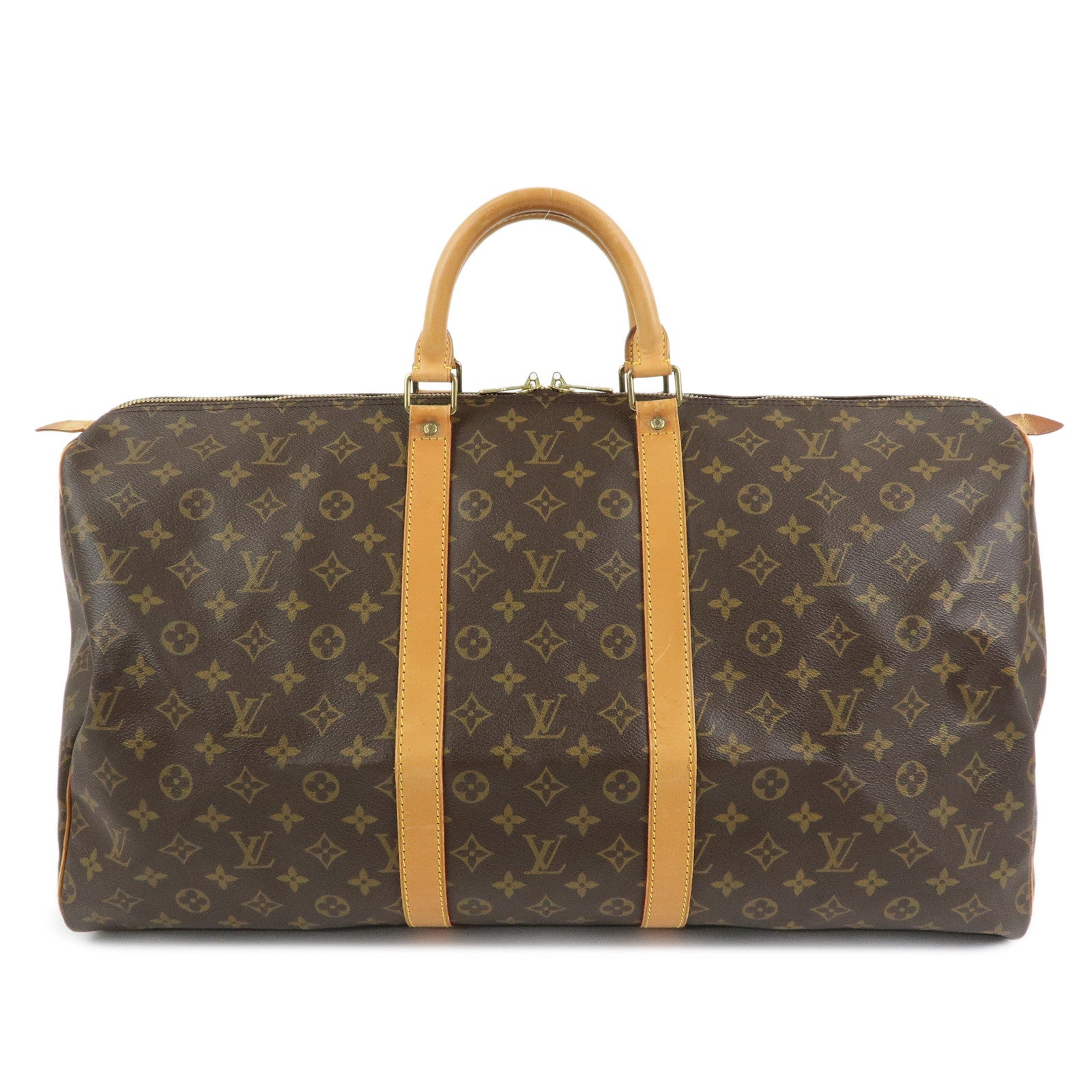 Louis Vuitton Monogram Keep All 55 Boston Bag Brown M41424