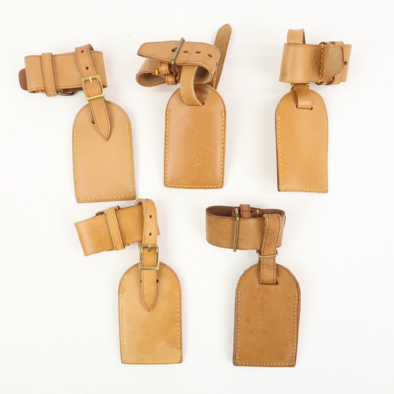 Louis Vuitton Set Of 20 Leather Name Tag & Poignet