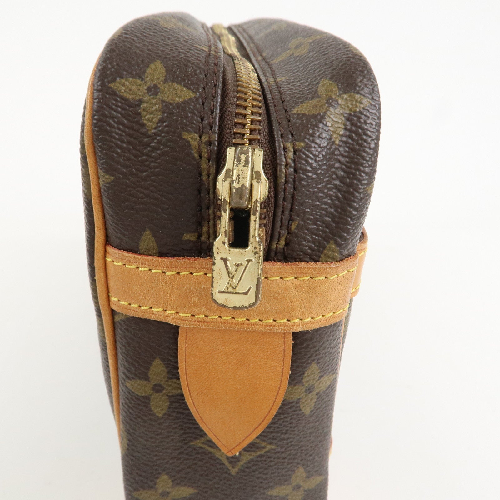 Louis Vuitton Monogram Compiegne 28 Pouch Clutch Bag Brown M51845 Used