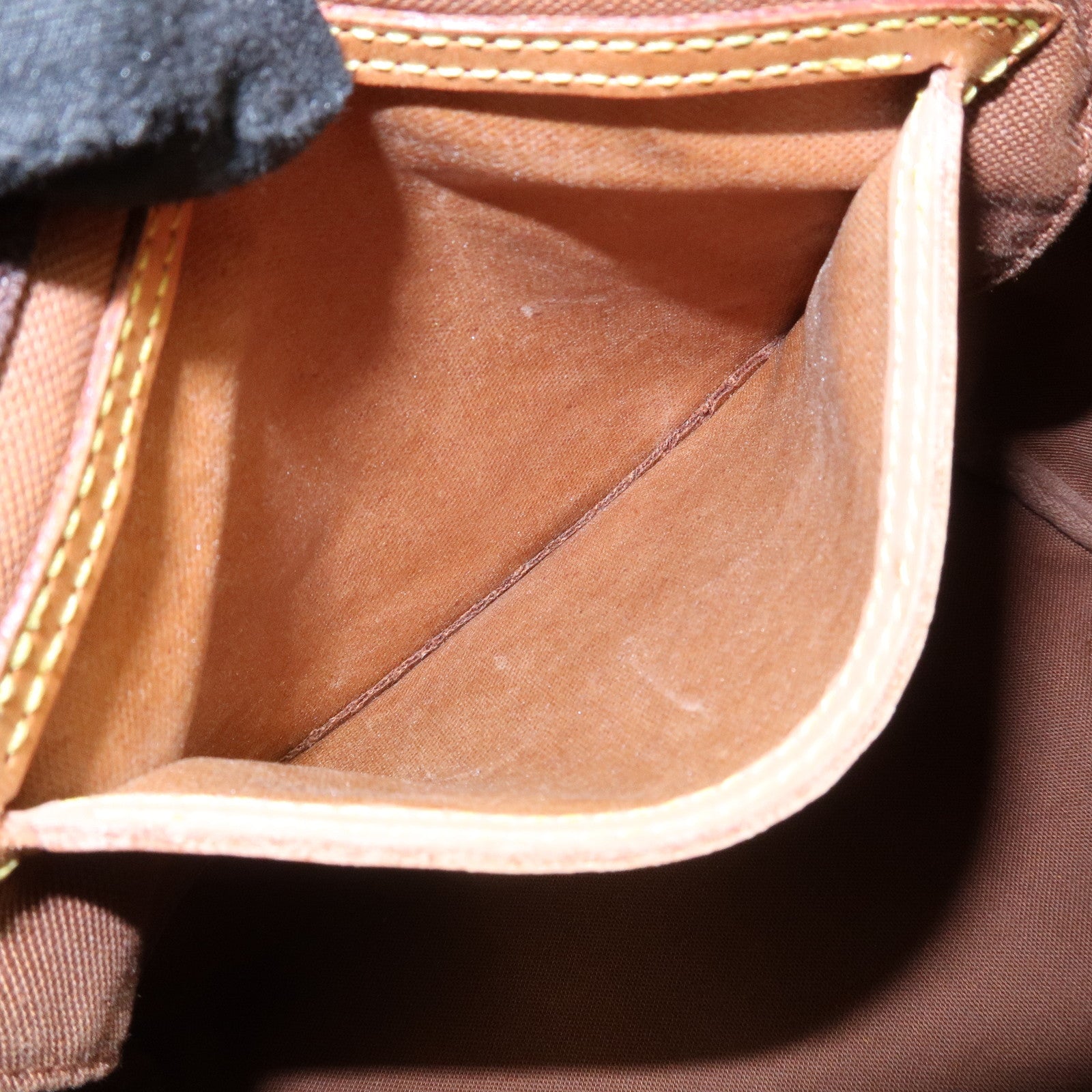 Louis Vuitton Monogram Canvas Leather Speedy 25 Boston Bag Brown M41528