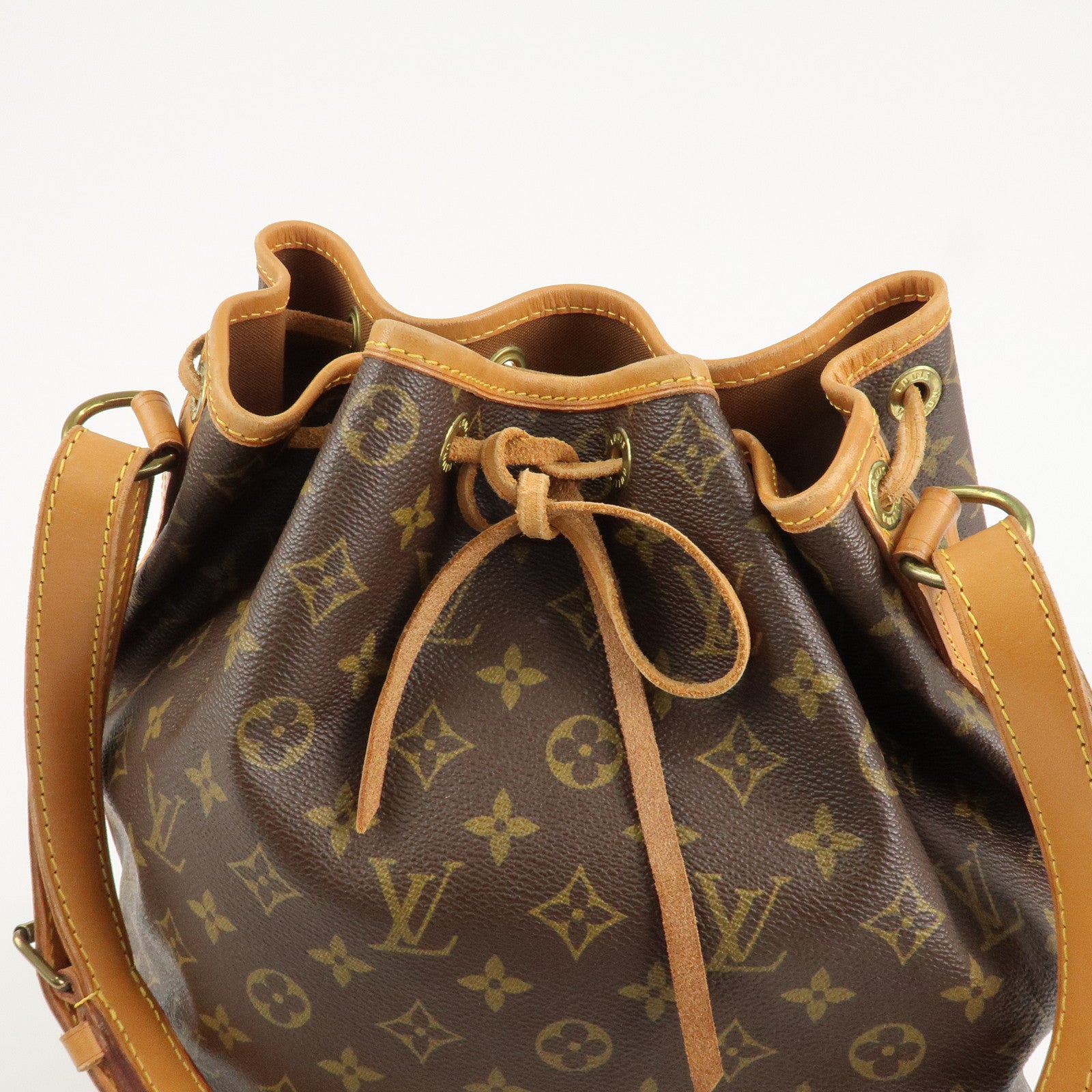Louis Vuitton Monogram Noe Shoulder Bag Hand Bag Brown M42224 Used
