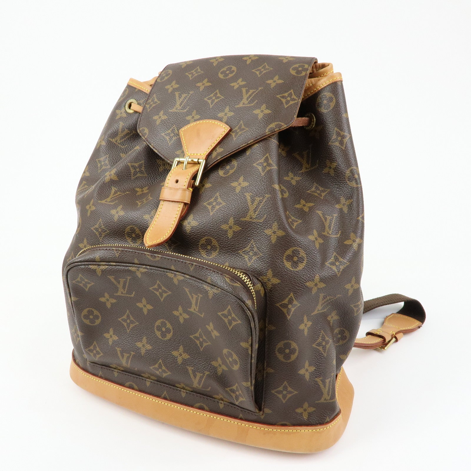 Louis Vuitton Monogram Montsouris GM Backpack Rucksack Brown M51135
