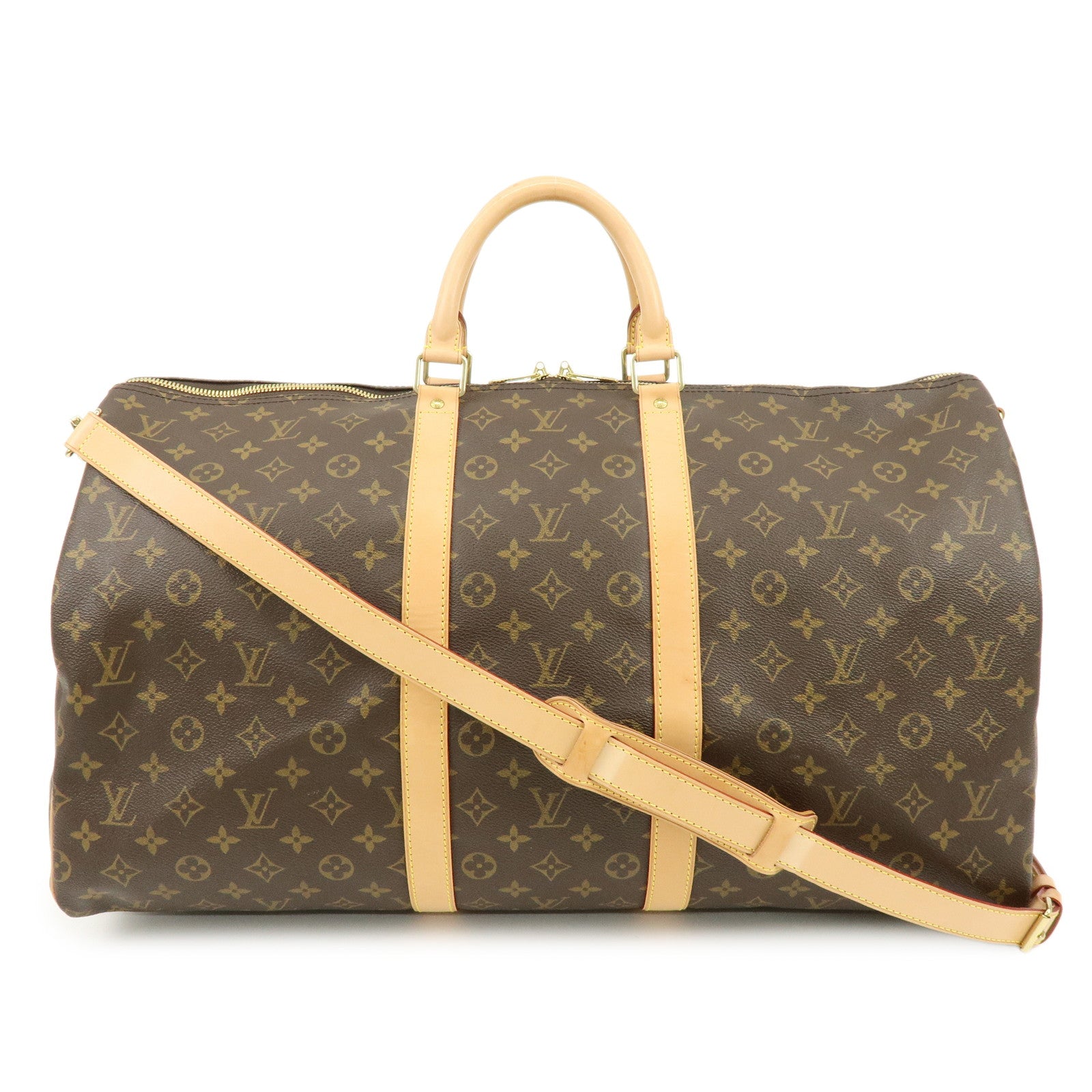 Louis Vuitton Monogram Keep All Bandouliere 55 Boston Bag M41414