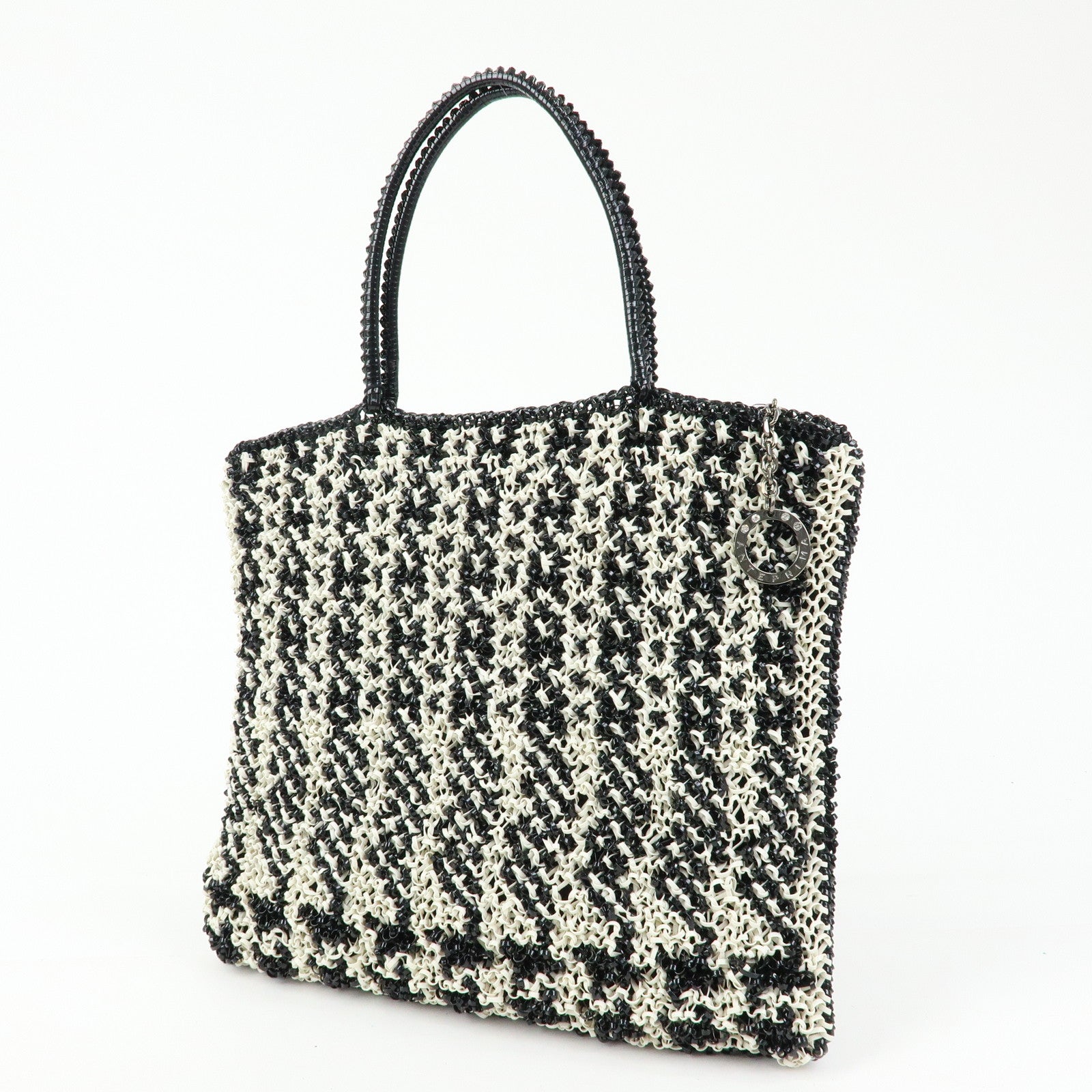 ANTEPRIMA PVC Wire Bag Tote Bag Shoulder Bag Black White