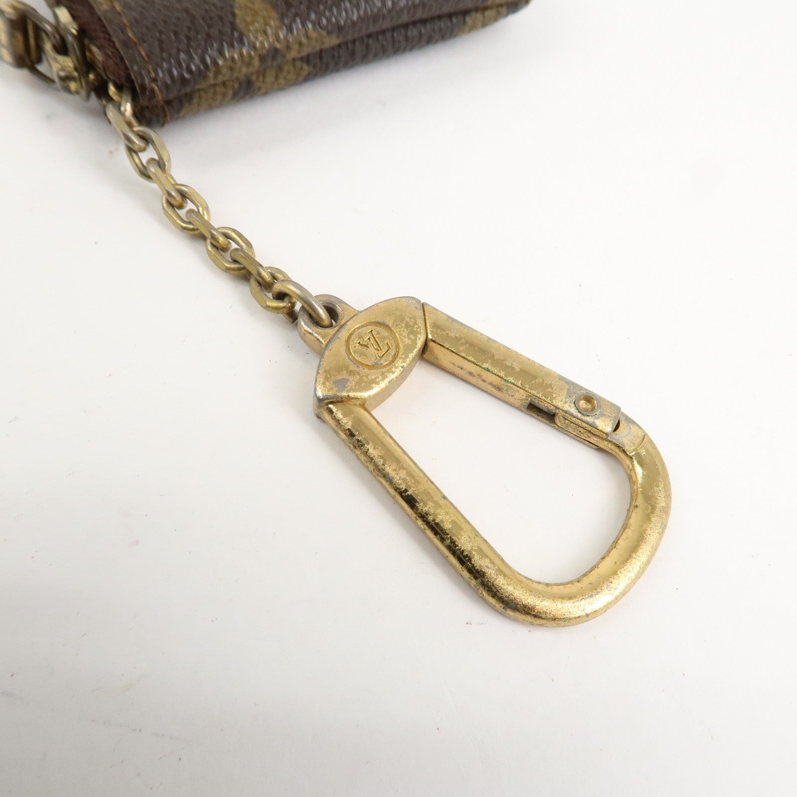 Louis Vuitton Monogram Pochette Cles Coin Case Key Case M62650 Used