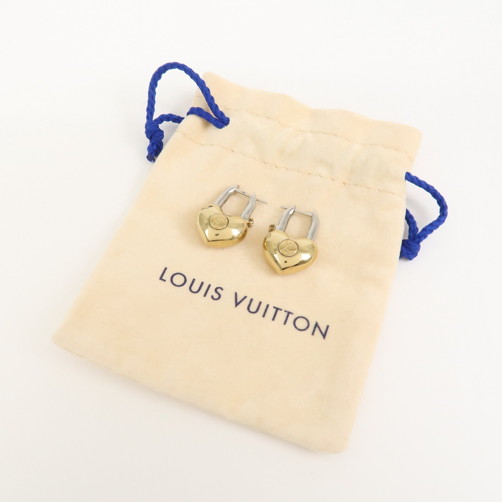 Louis Vuitton Boucles d窶儖reilles Crazy in Lock Metal Earring M67277