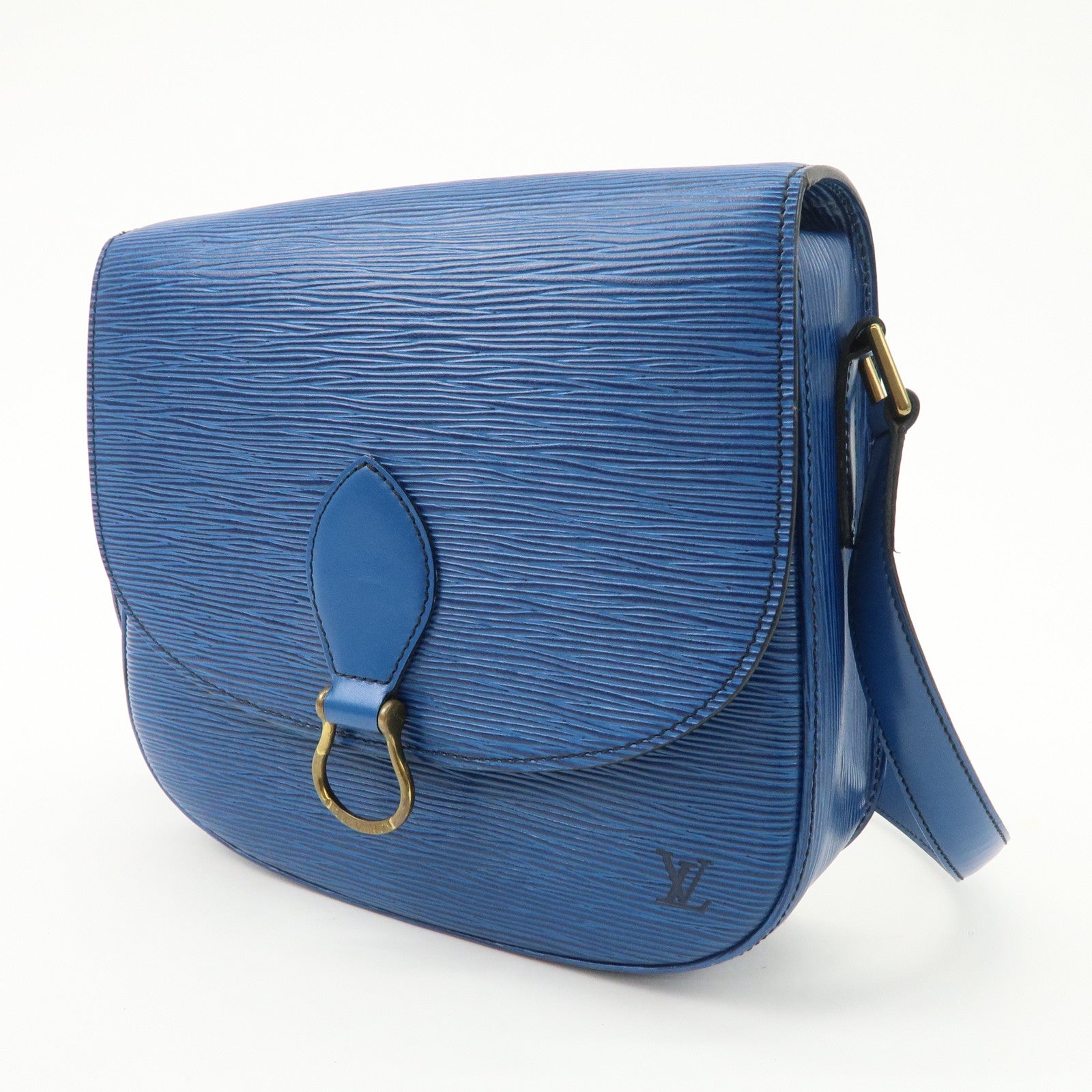 Louis Vuitton Epi Saint Cloud Shoulder Bag Toledo Blue M52195