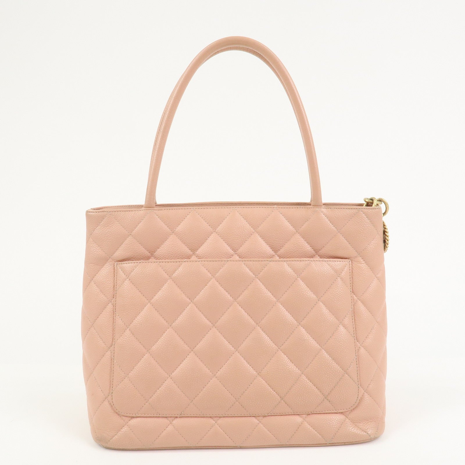 CHANEL Matelasse COCO Mark Medallion Tote Bag Hand Bag Pink A01804