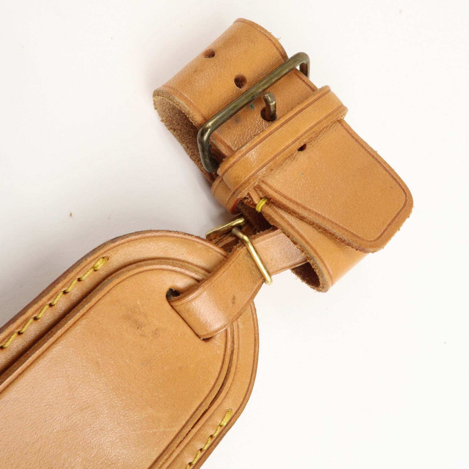 Louis Vuitton Set of 10 Leather Name Tag & Poignet Natural Used