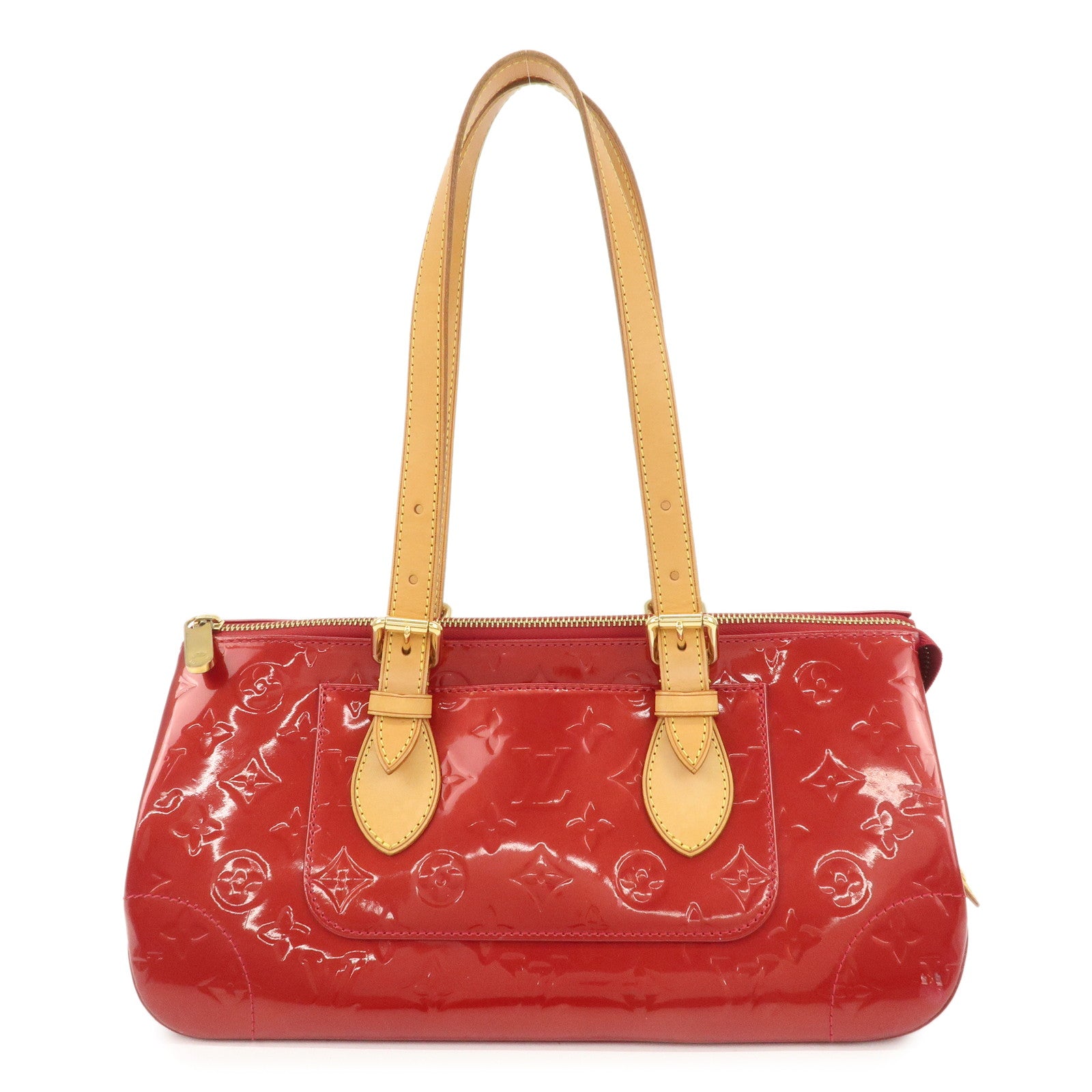 Louis Vuitton Vernis Rosewood Avenue Hand Bag Pomme D'Amour M93507