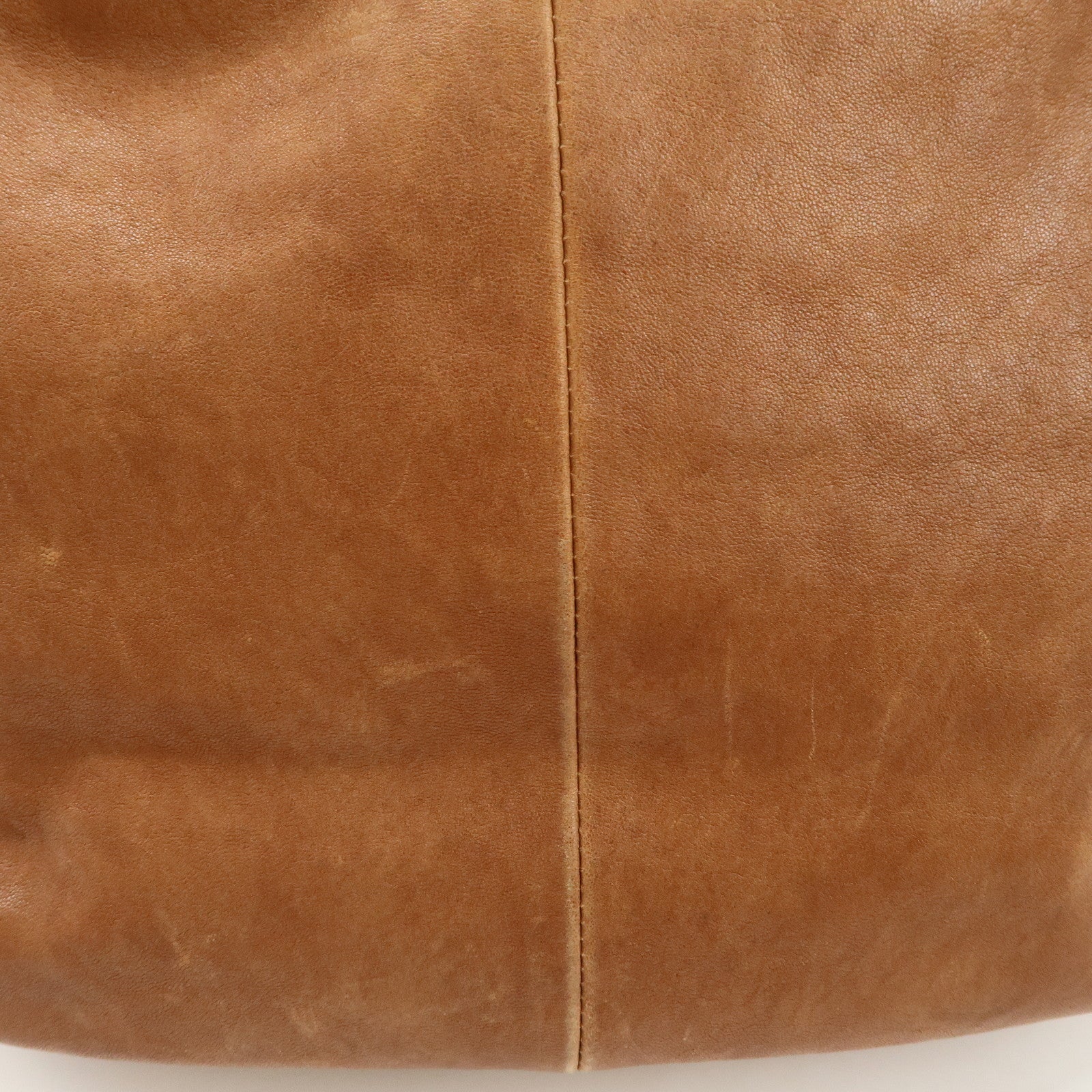 TORY BURCH Leather Shoulder Bag Brown Gold Hardware Used