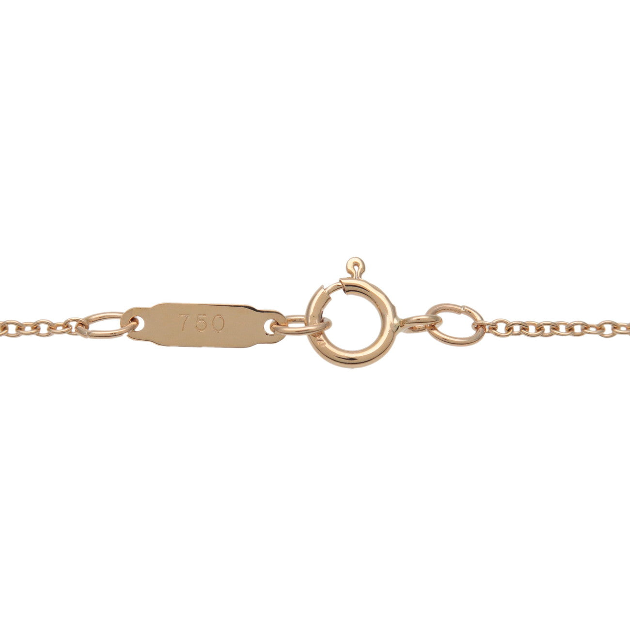 Tiffany & Co Shell Charm Pendant Necklace K18 750YG Yellow Gold